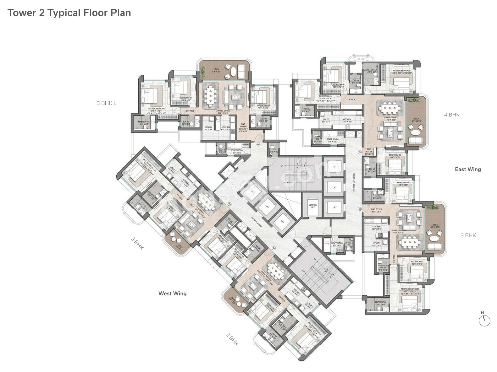 Lodha Sewri Floor plan 1