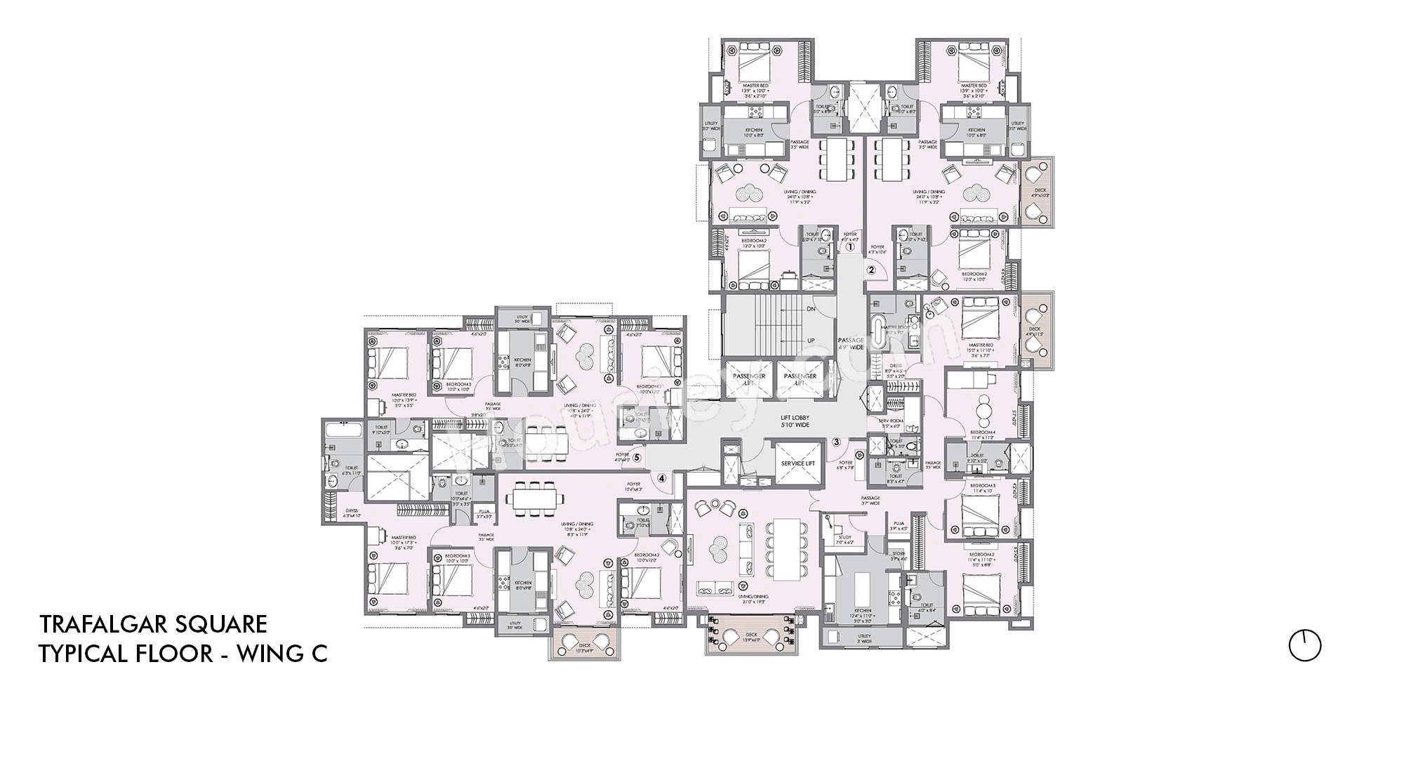 Lodha Sterling Floor plan 3