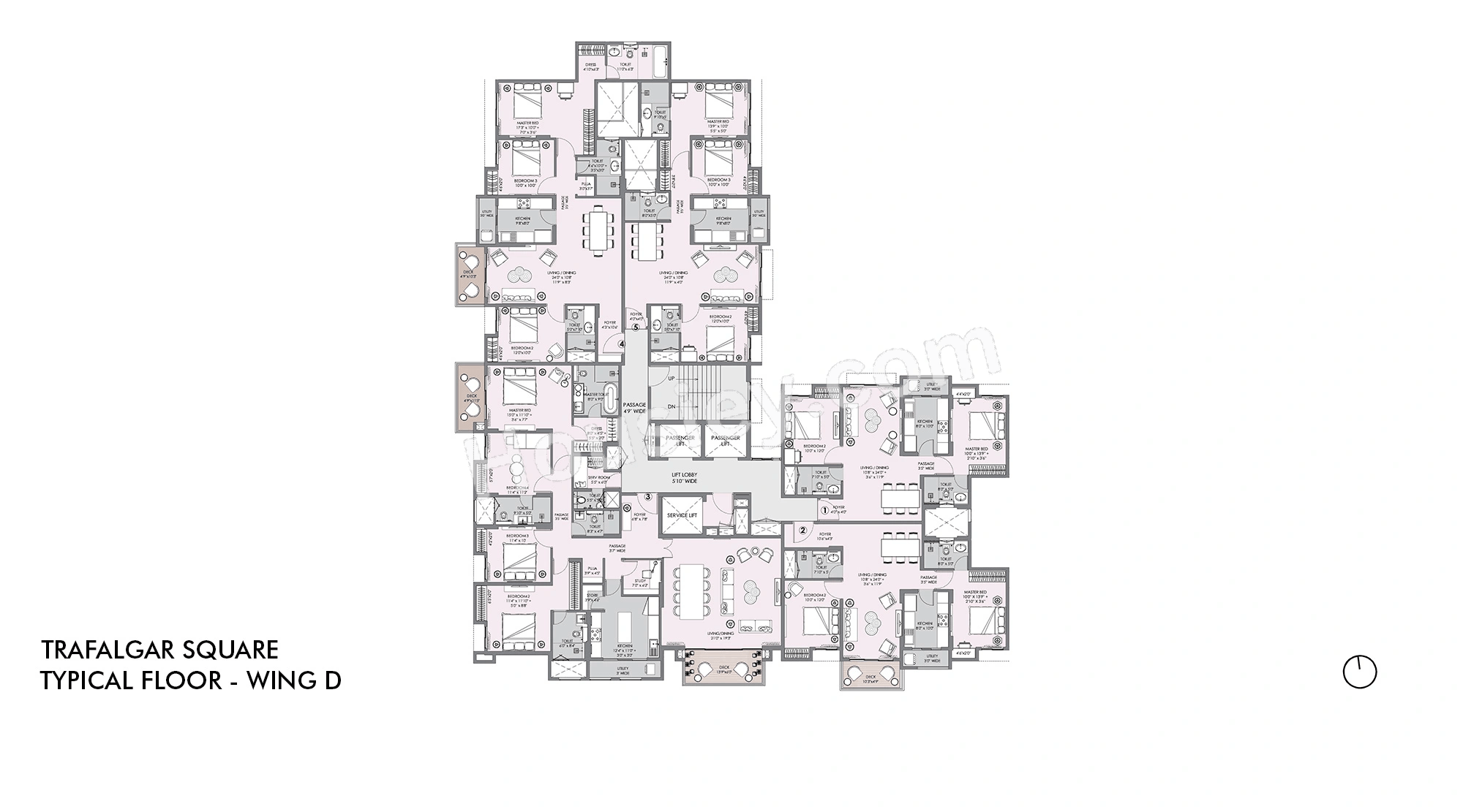 Lodha Sterling Floor plan 4