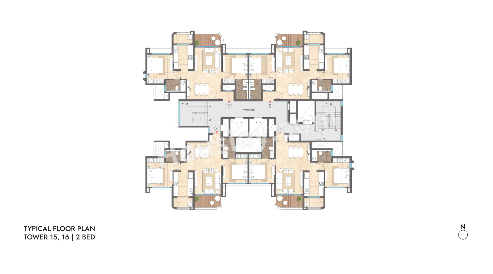 Lodha Sylvan Floor plan 1