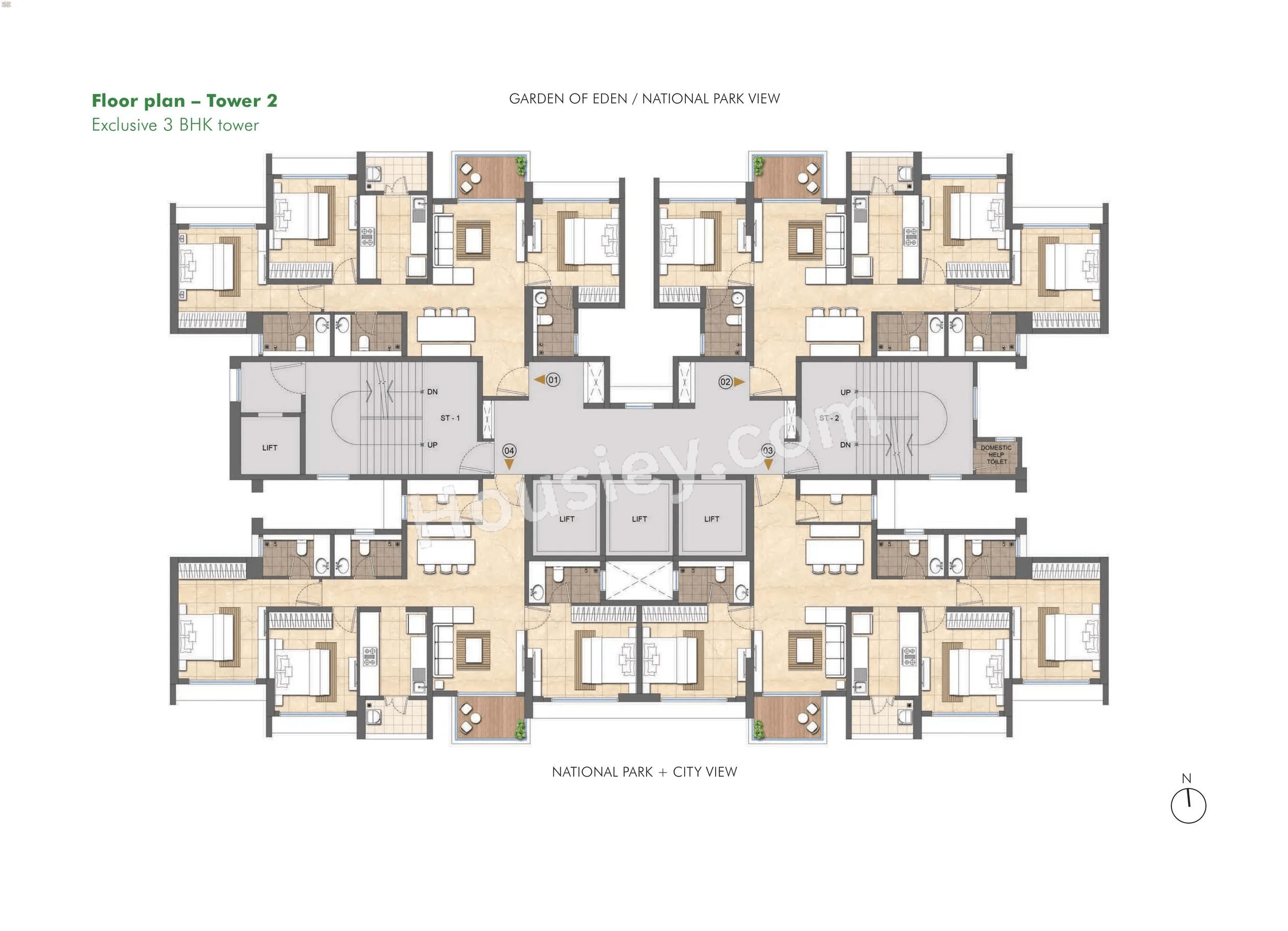 Lodha Woods Floor plan 2