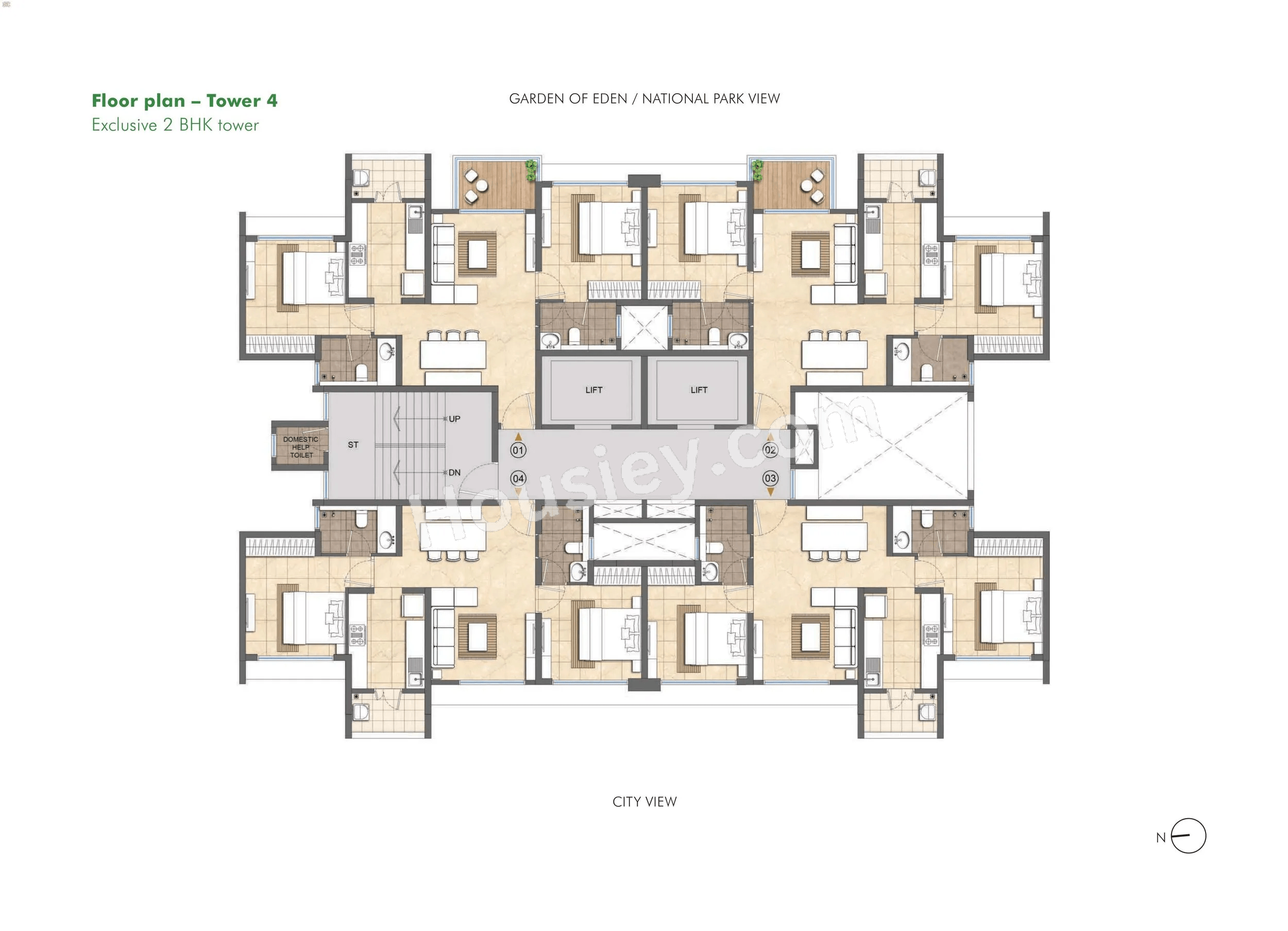 Lodha Woods Floor plan 4