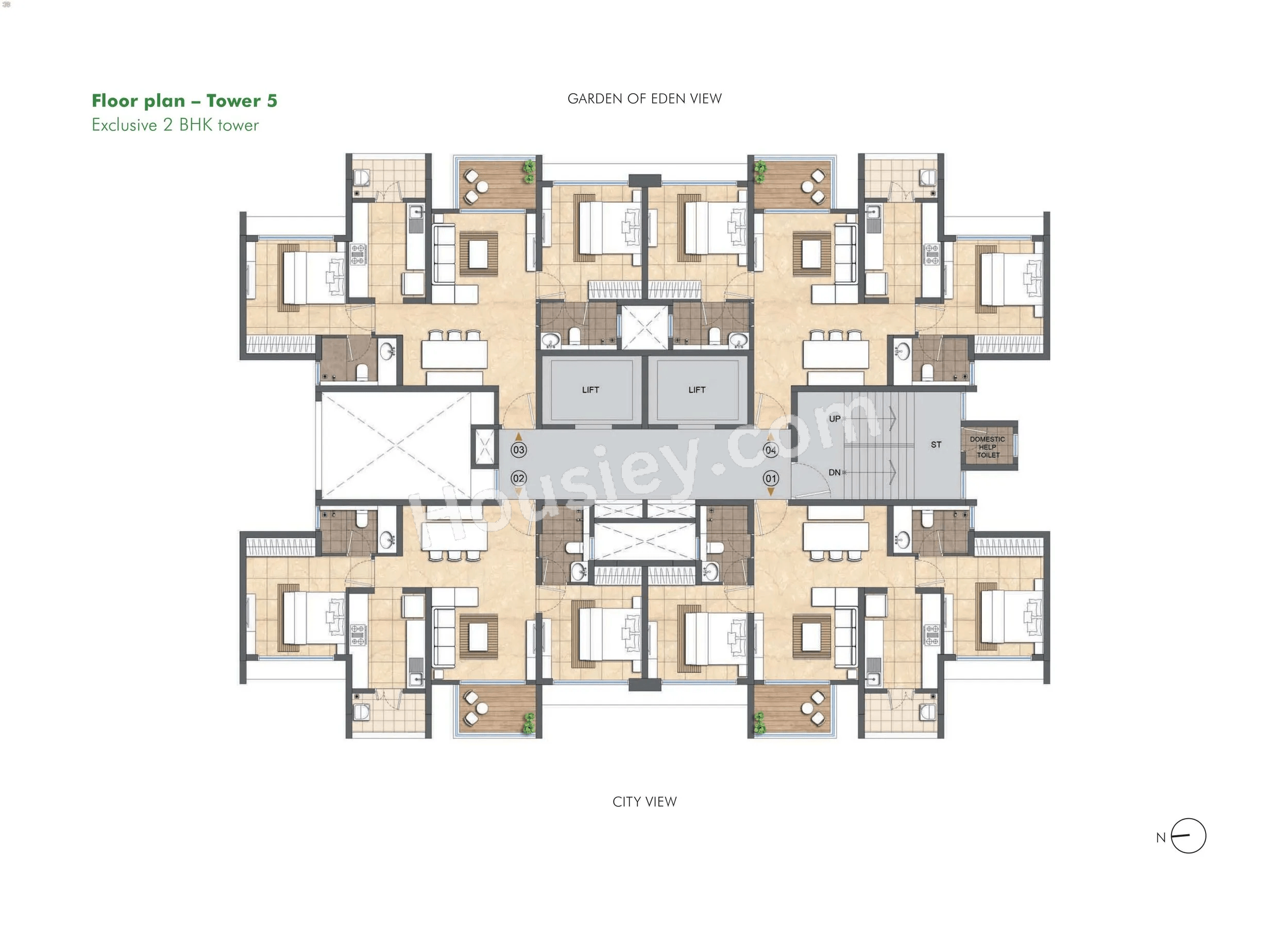 Lodha Woods Floor plan 5