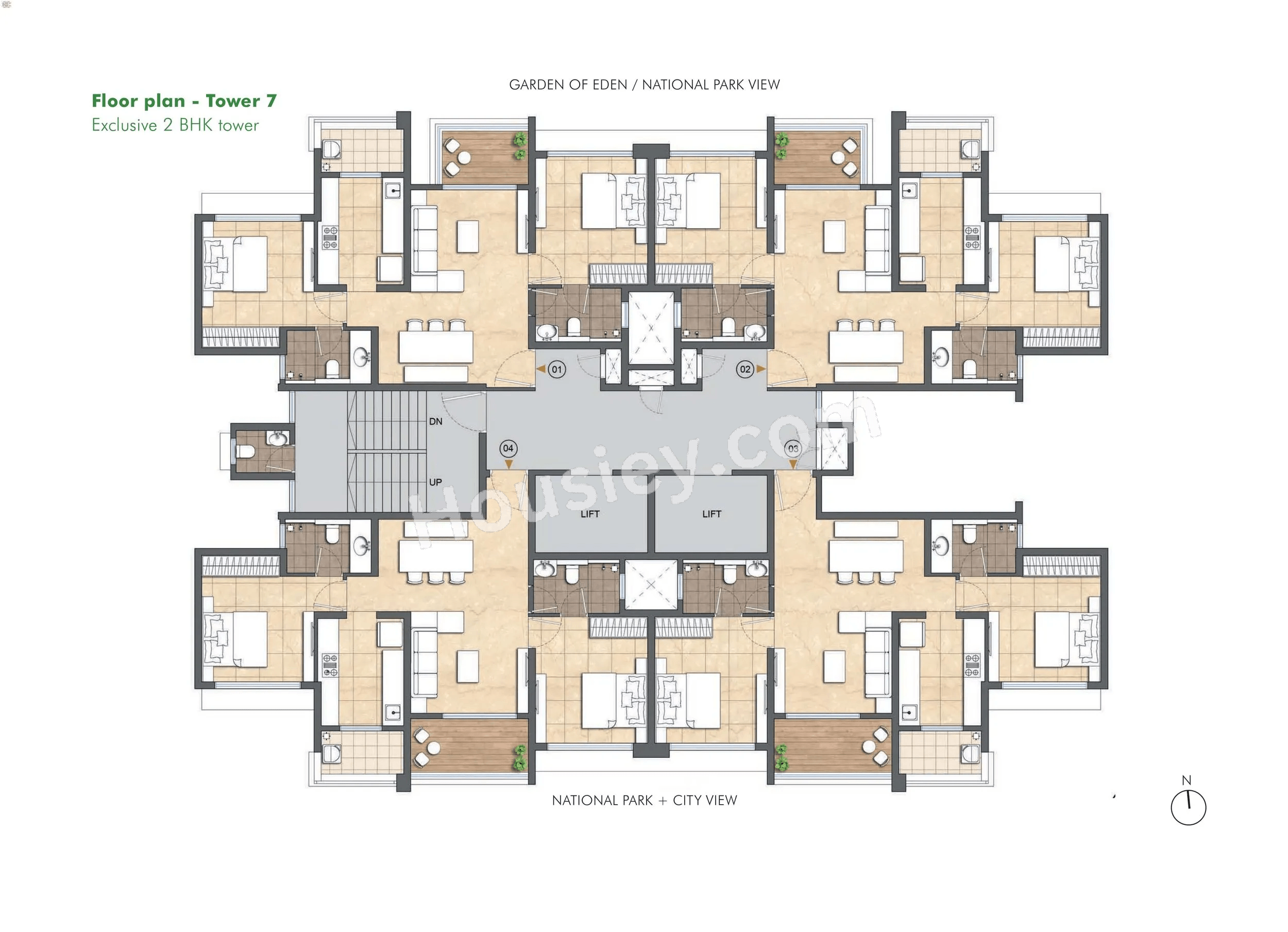 Lodha Woods Floor plan 6