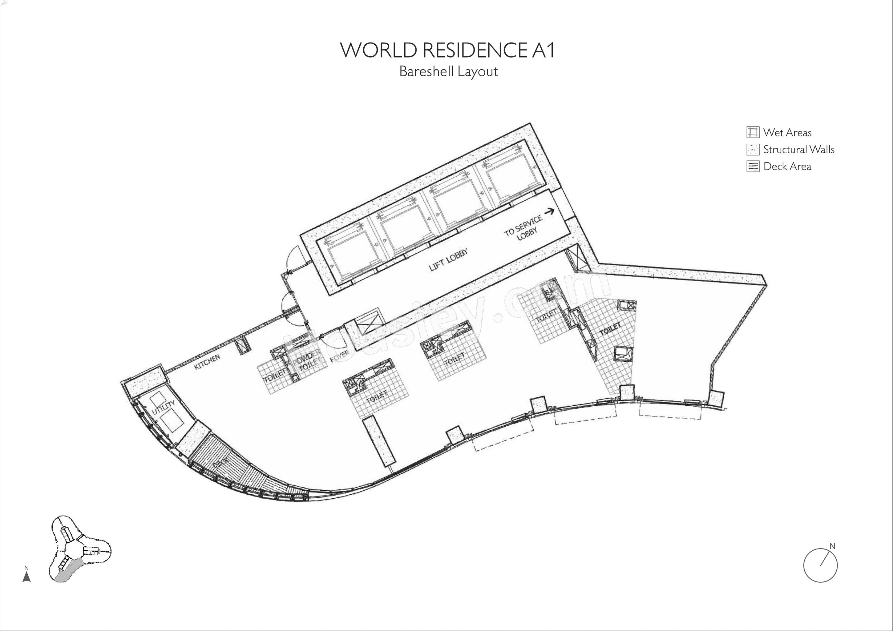 Lodha World Towers Floor Plan