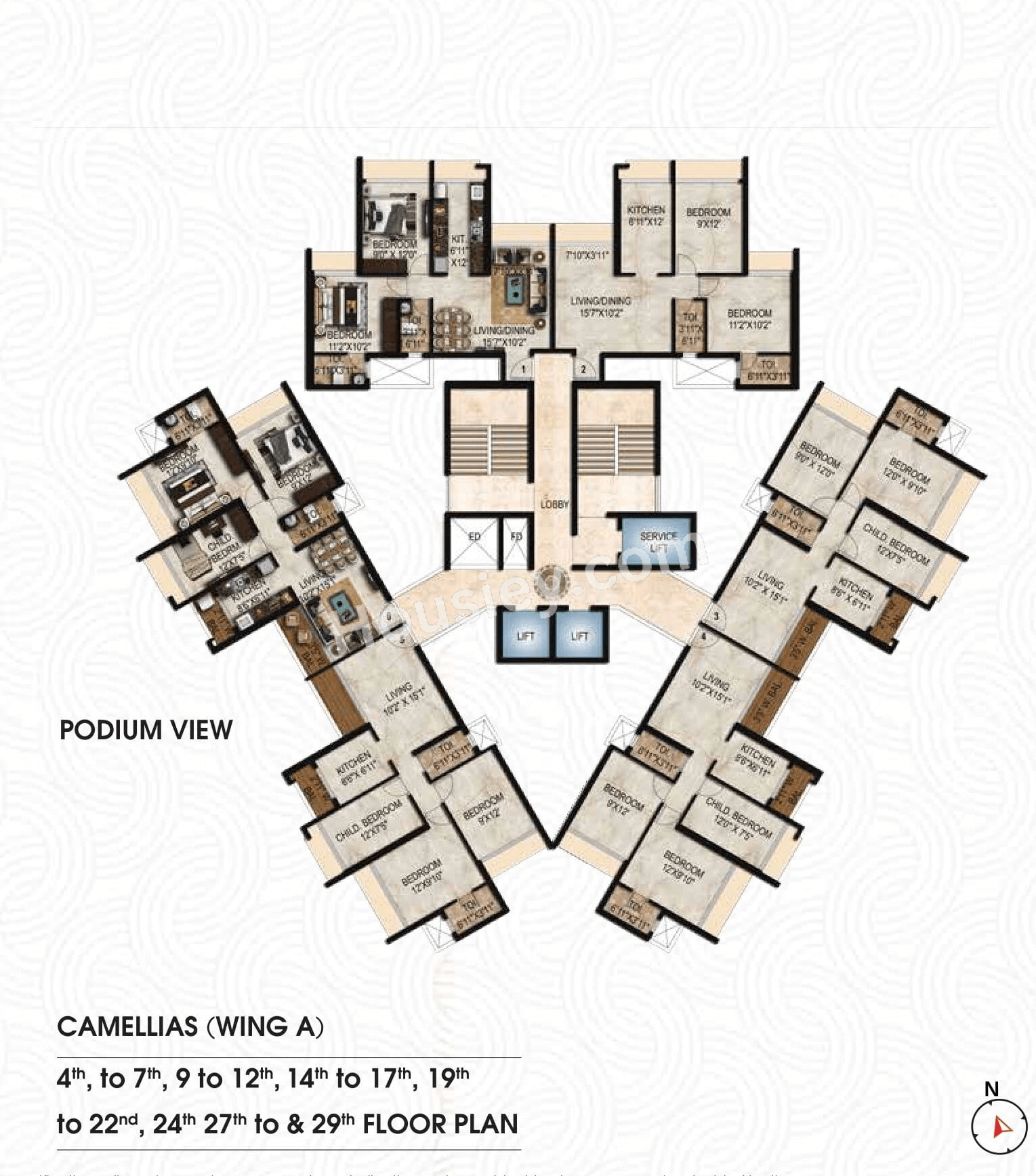 Mahaavir Exotique Floor plan 1