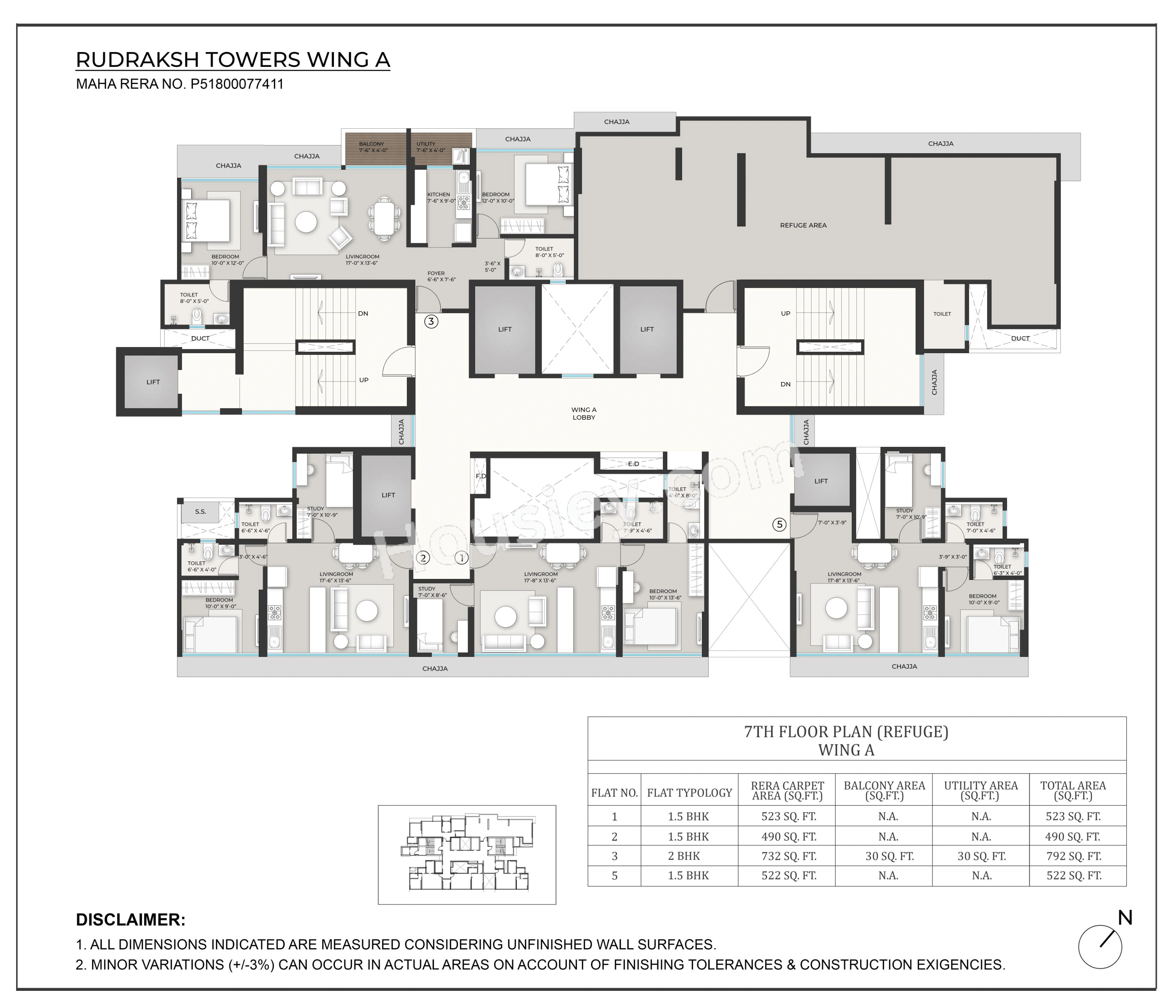 Mahesh Rudraksh Towers Floor plan 1