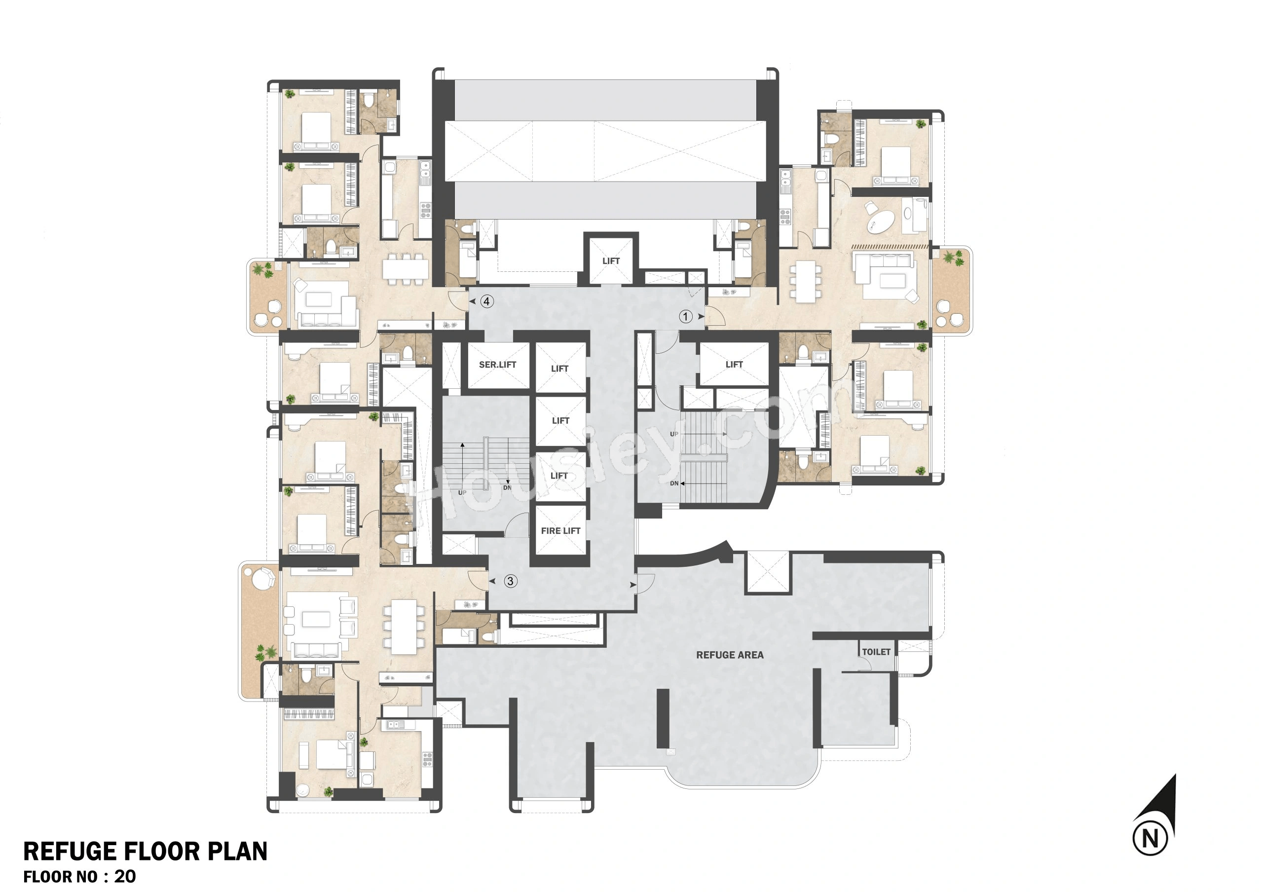 Mahindra Beacon Hill Floor plan 1