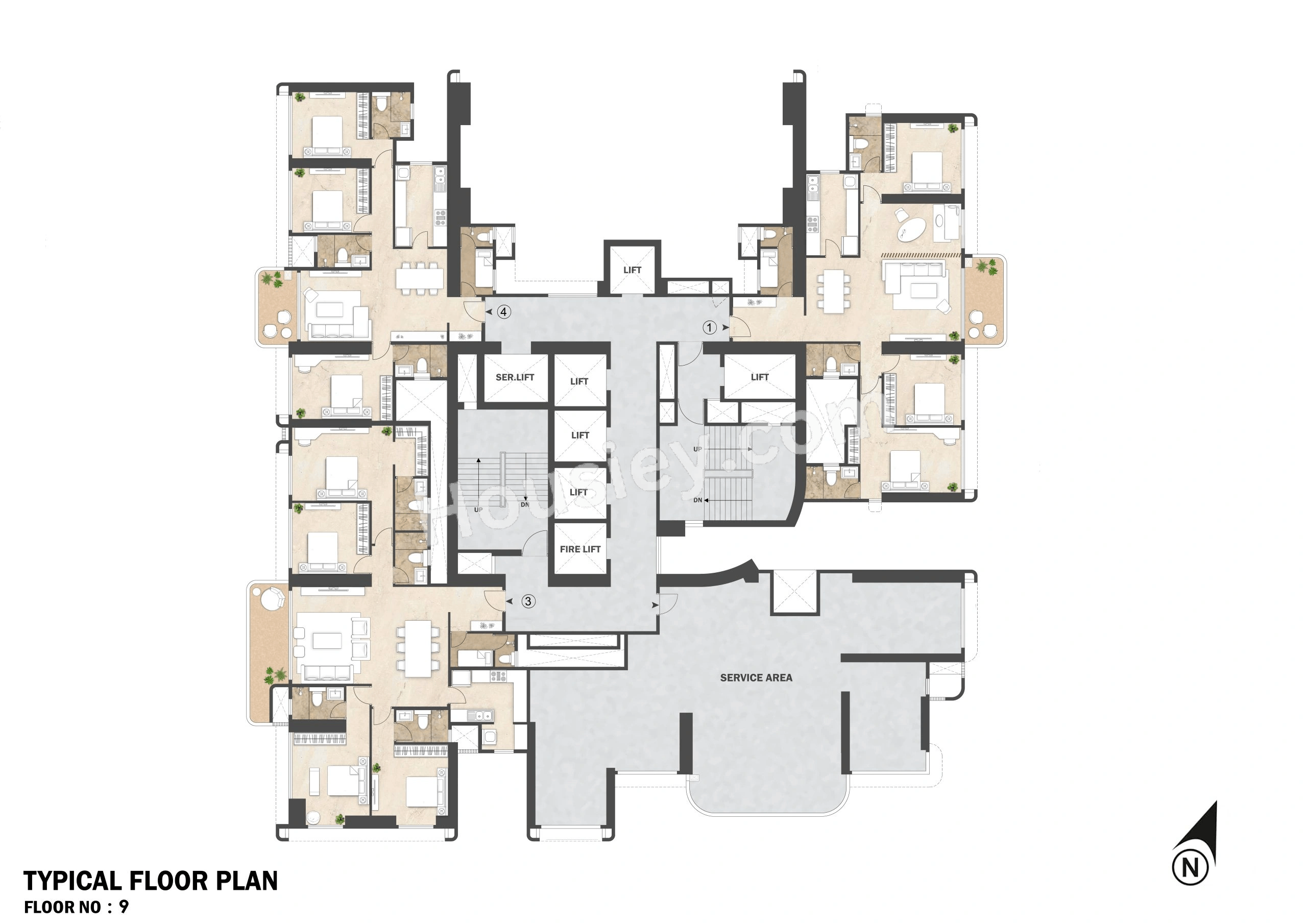 Mahindra Beacon Hill Floor plan 3