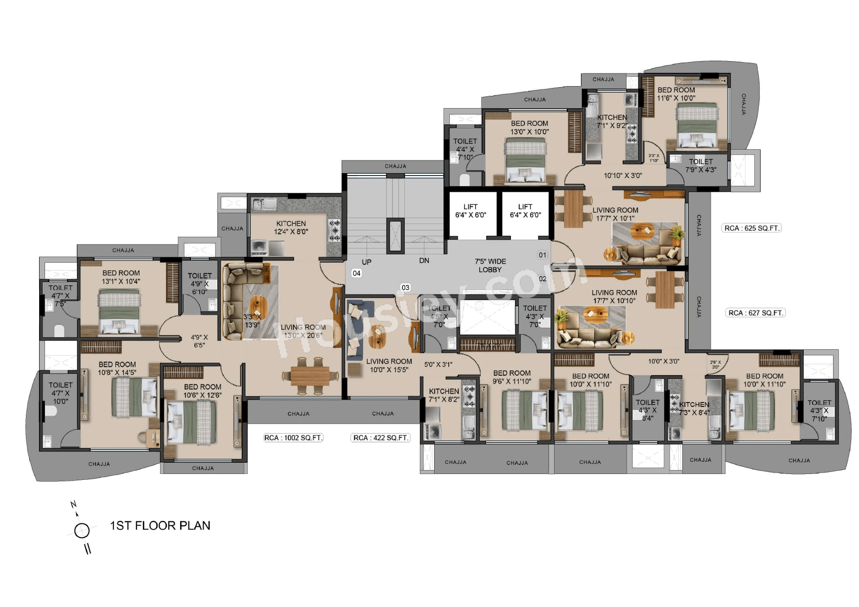 Majestic Narulla Ekaya Floor plan 1
