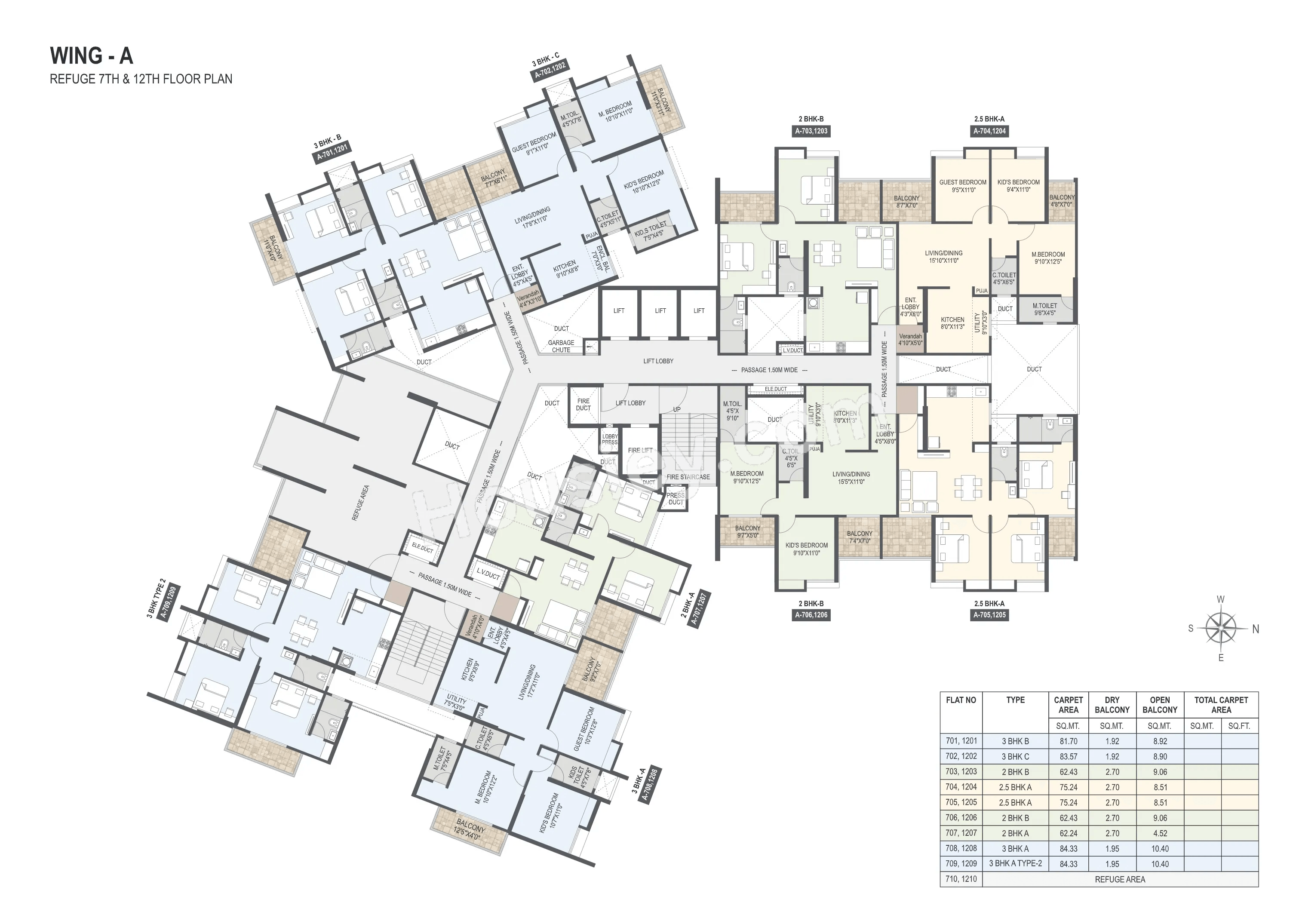 Mangalam Highrise Floor plan 2