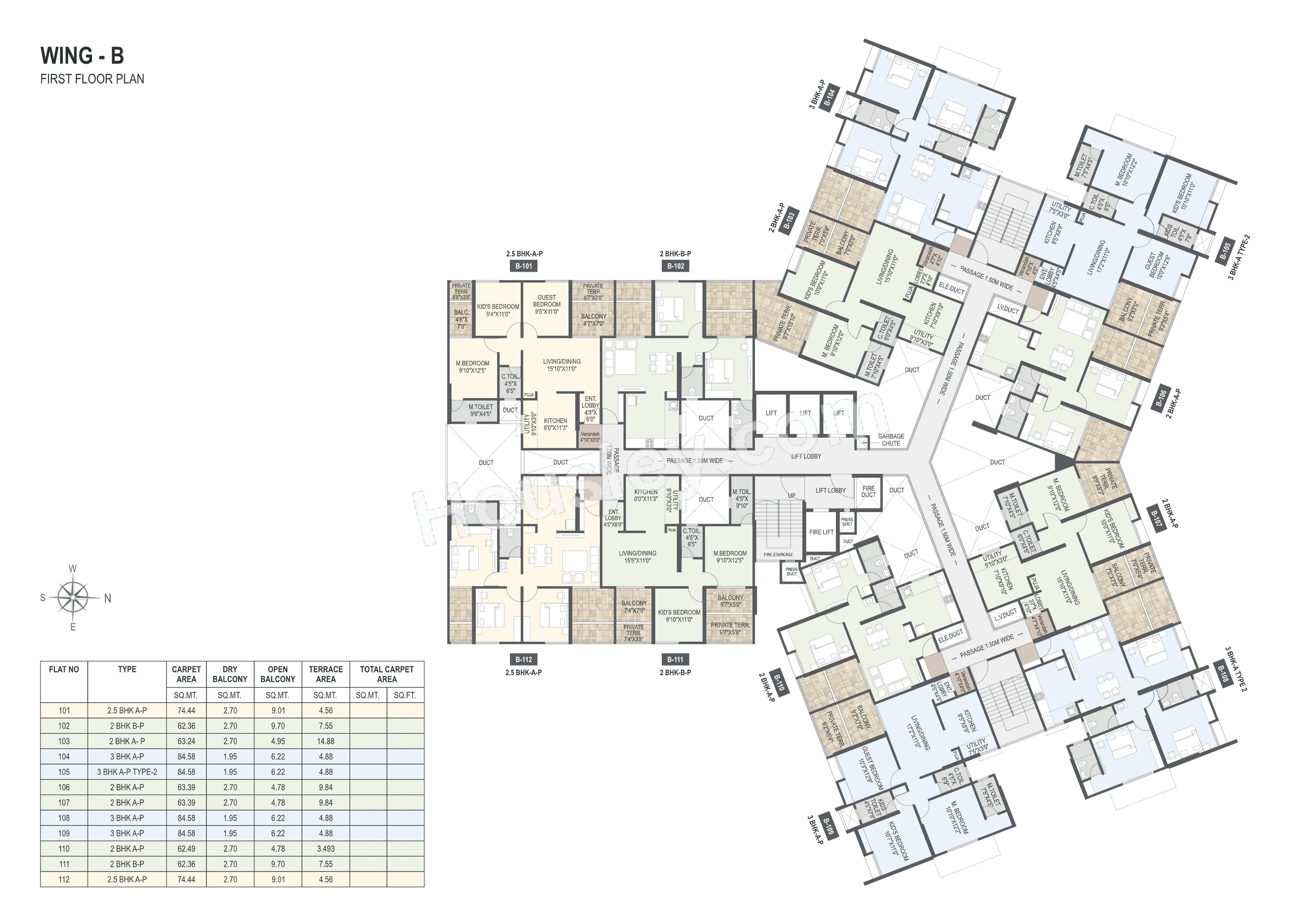 Mangalam Highrise Floor plan 4