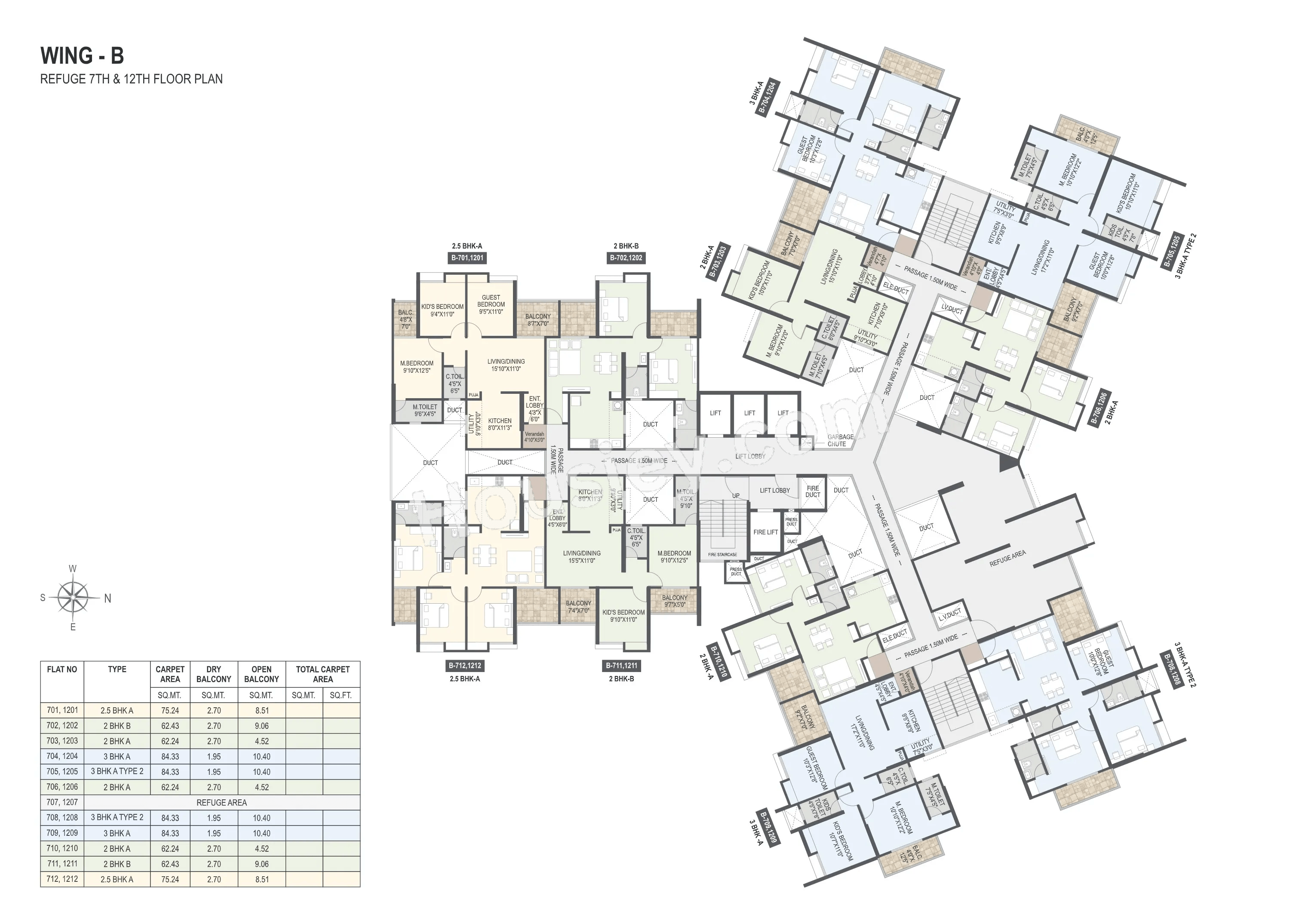 Mangalam Highrise Floor plan 5