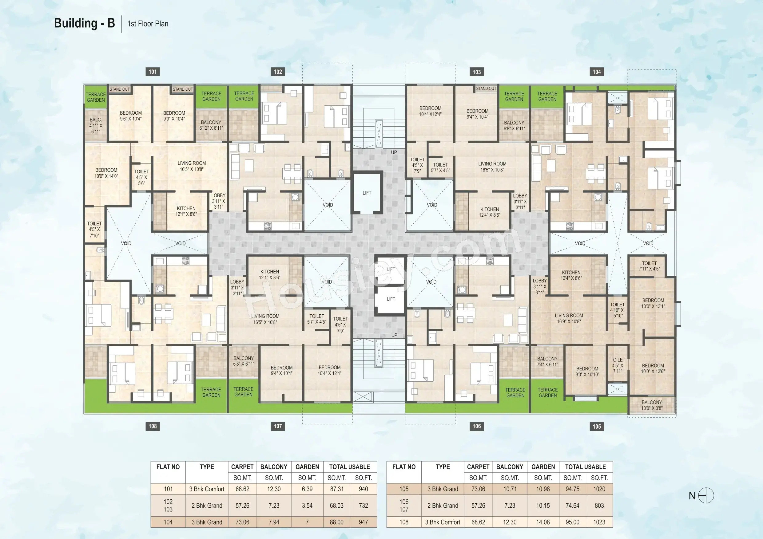 Mangalam Miraya Floor plan 1