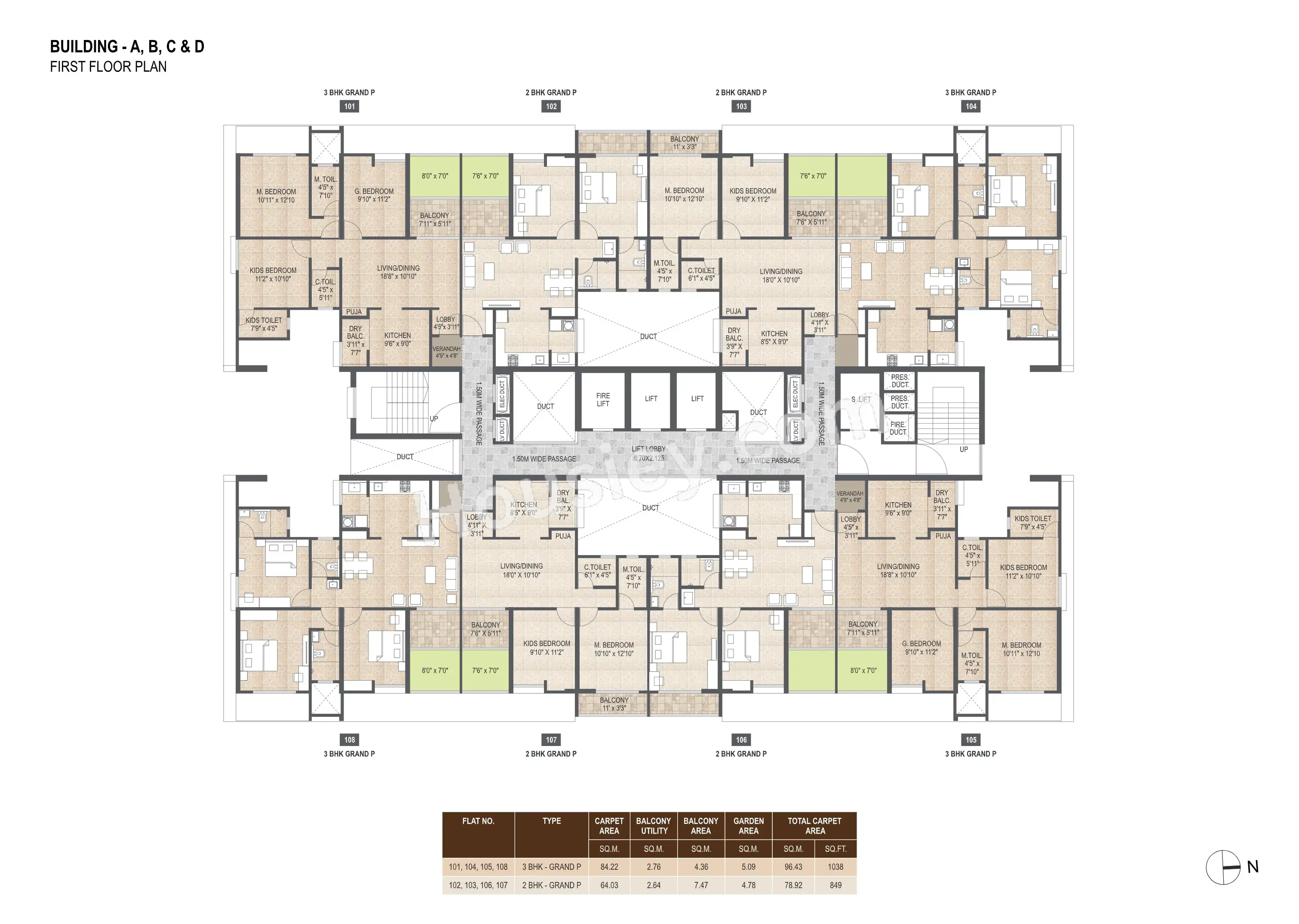 Mangalam Starview Floor plan 1