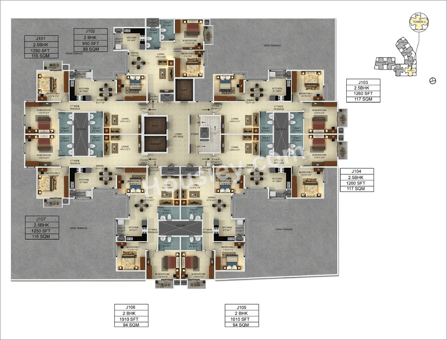 Mantri Webcity Floor Plan