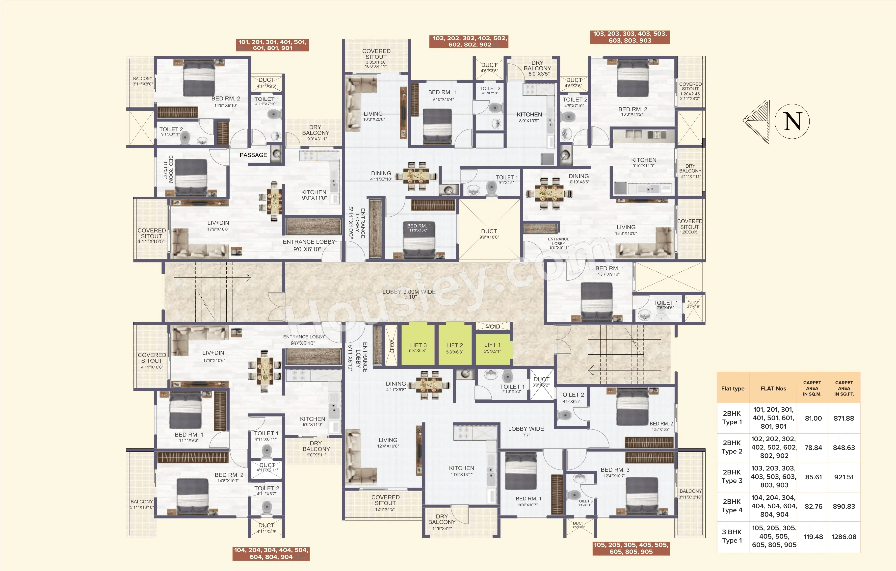 MD Skyrena Homes Floor plan 2