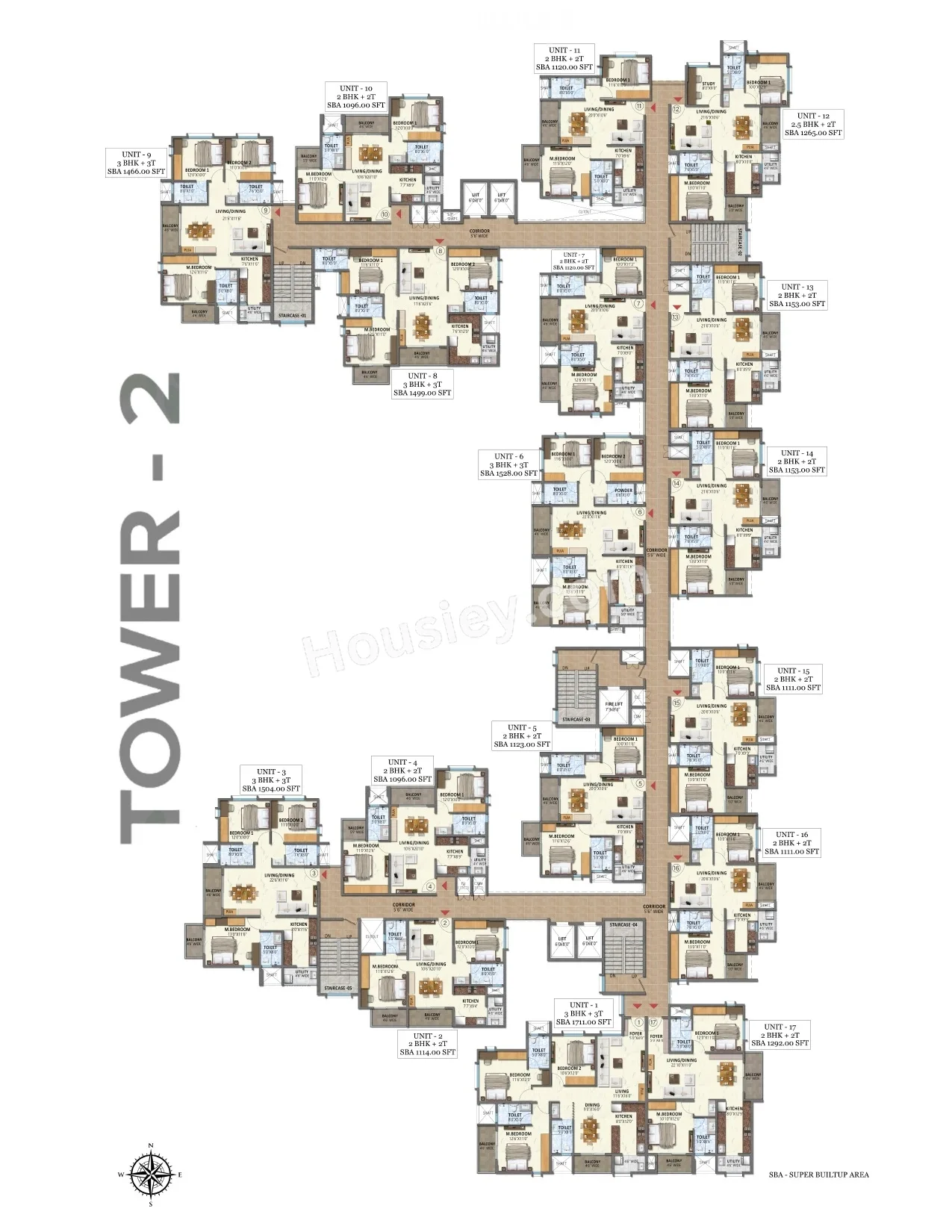 Meenakshi High Life Towers Floor plan 2