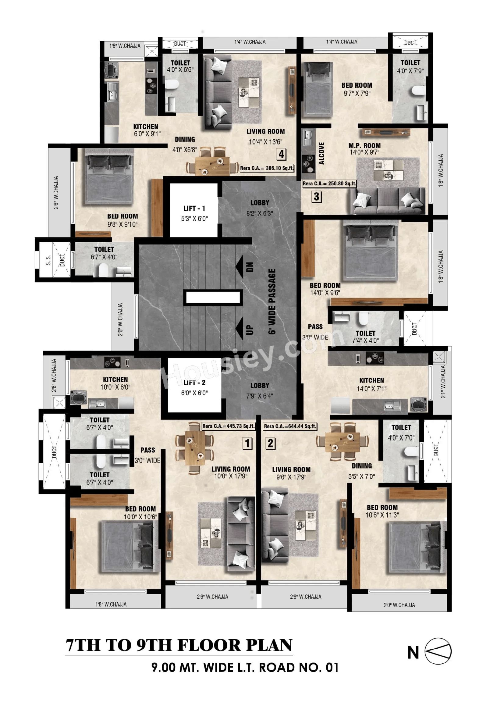 Meghna Riviera Floor plan 2