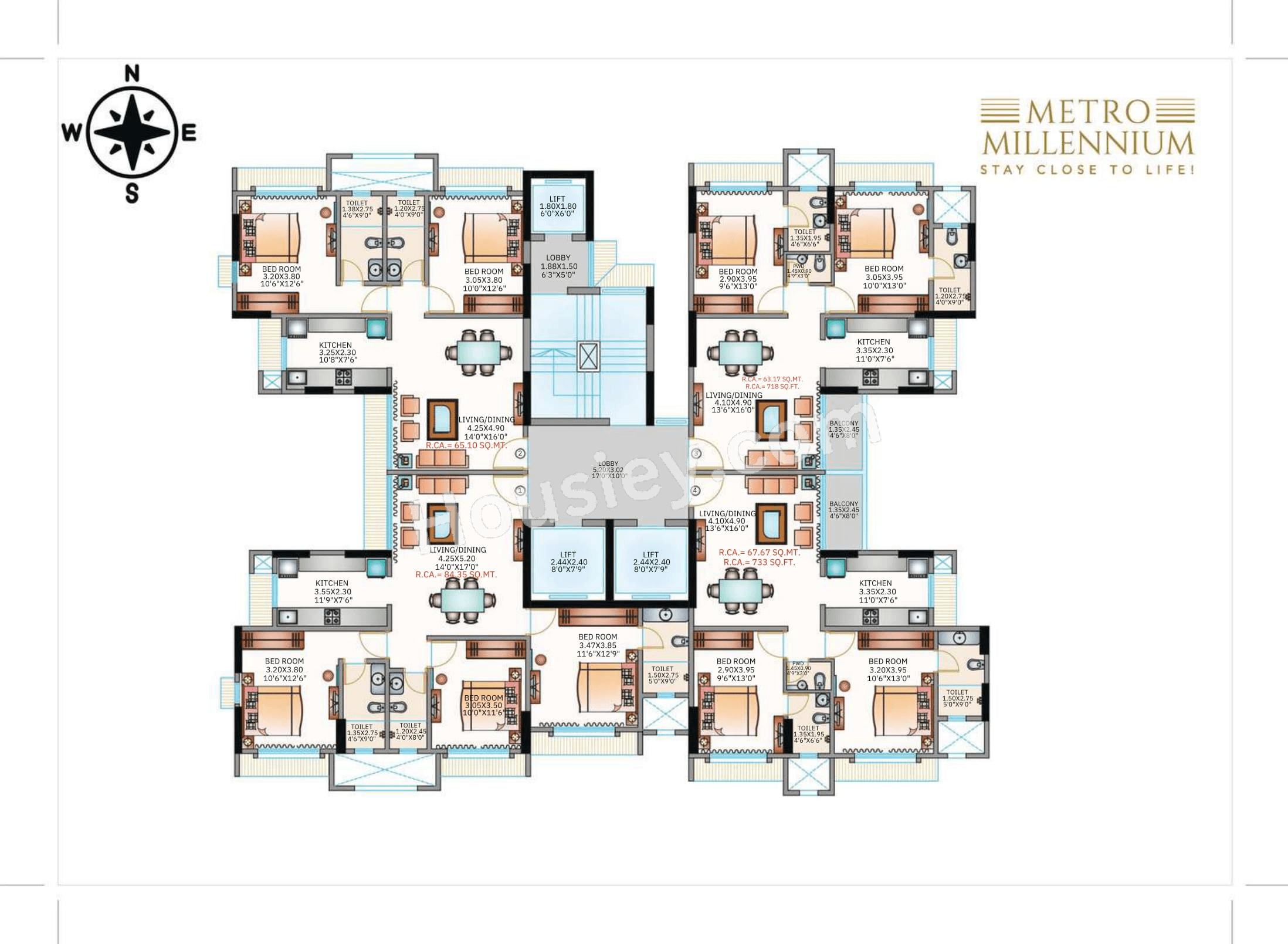 Metro Millenium Floor plan 4