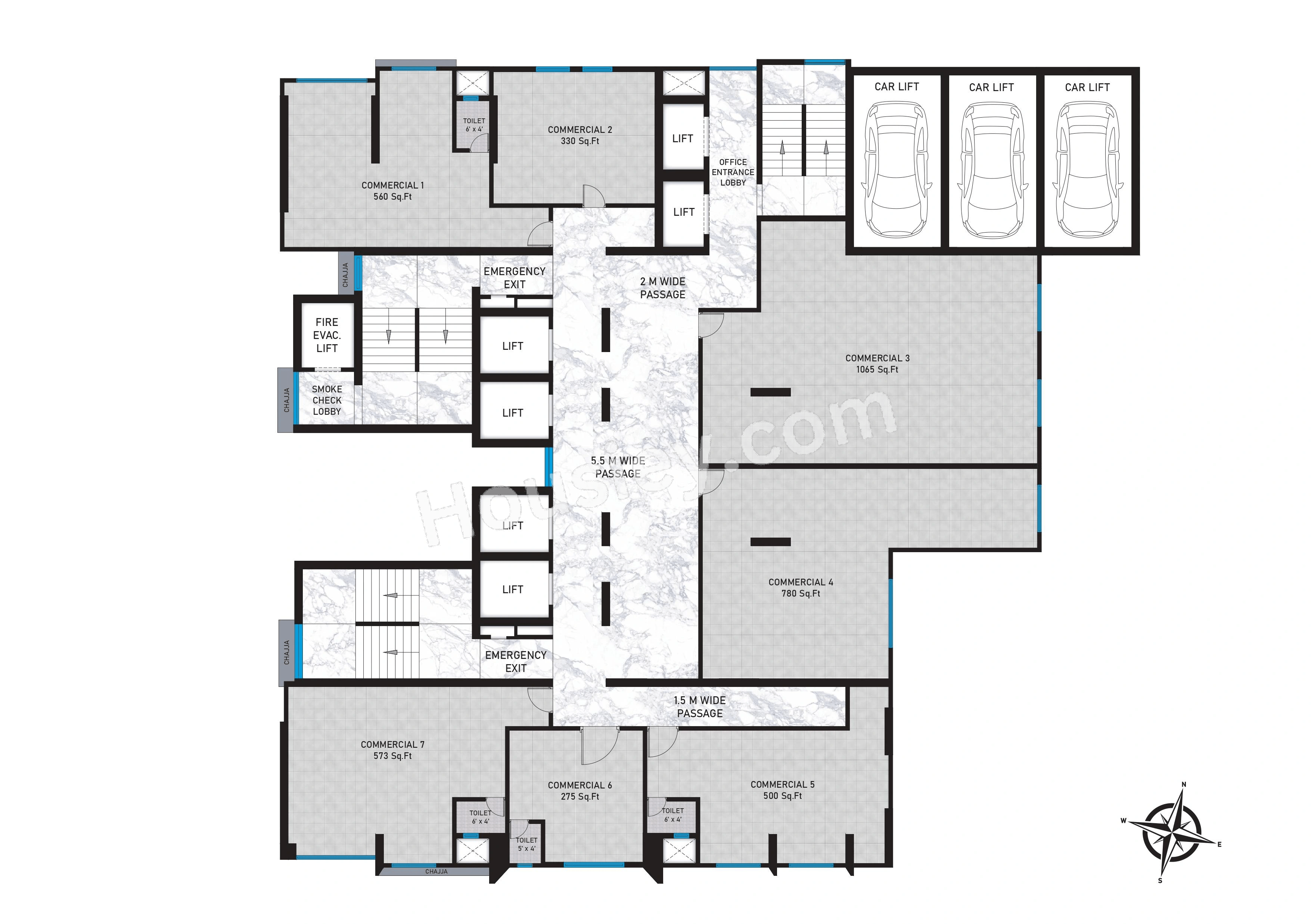 Metro Saraswati Square Floor plan 1