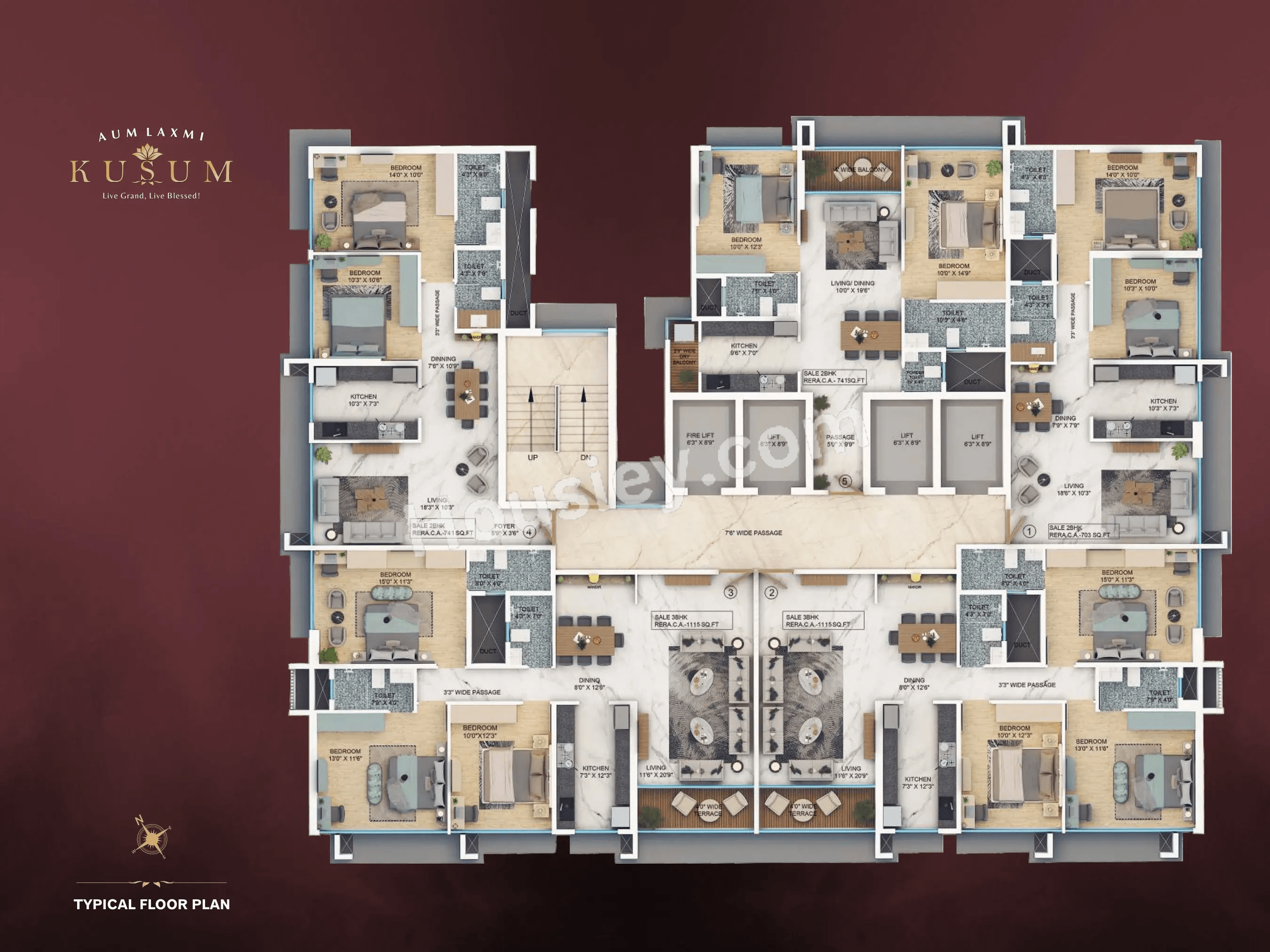 Mindset Aum Laxmi Kusum Floor plan 5