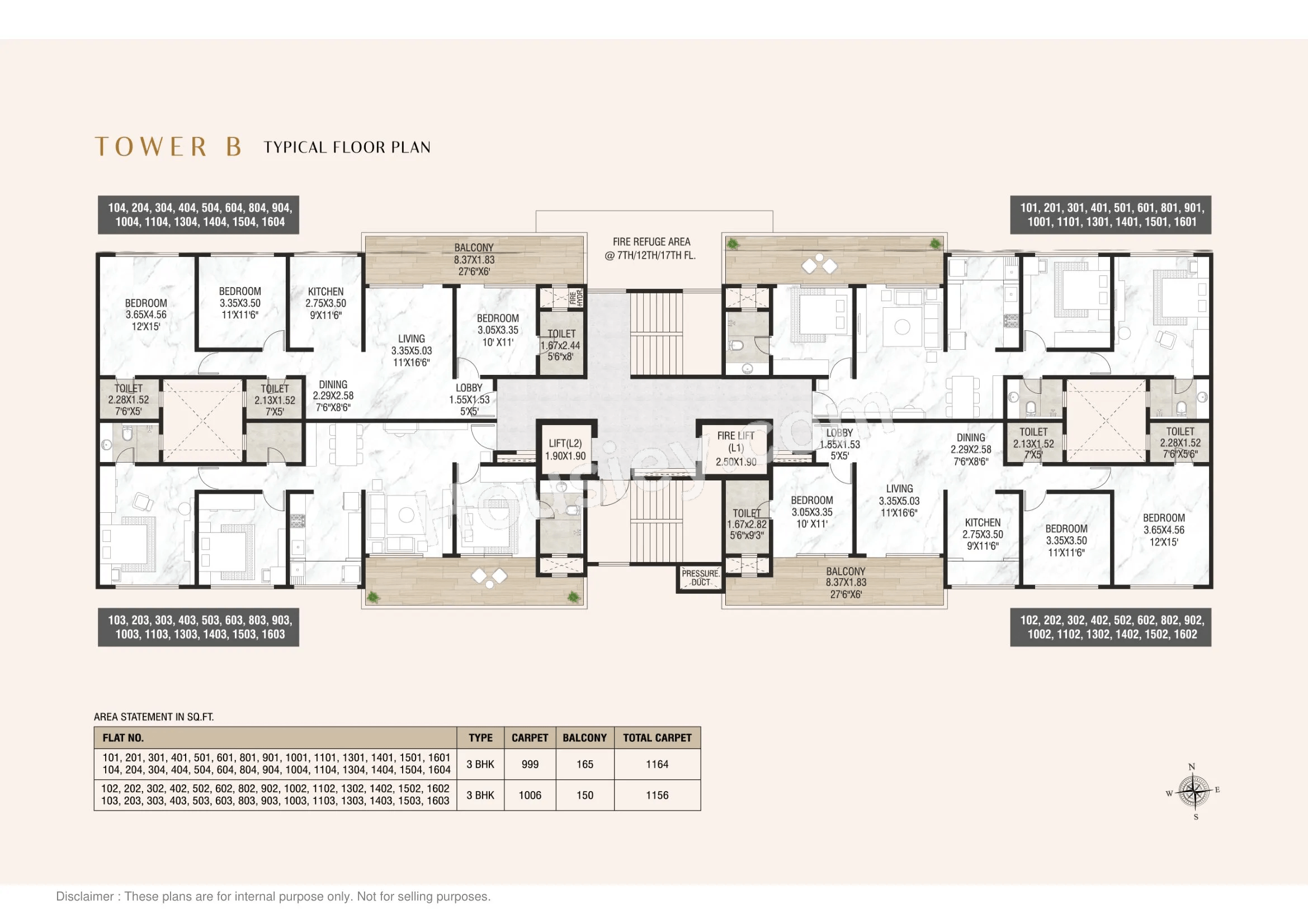 Mont Vert Wings Floor plan 2