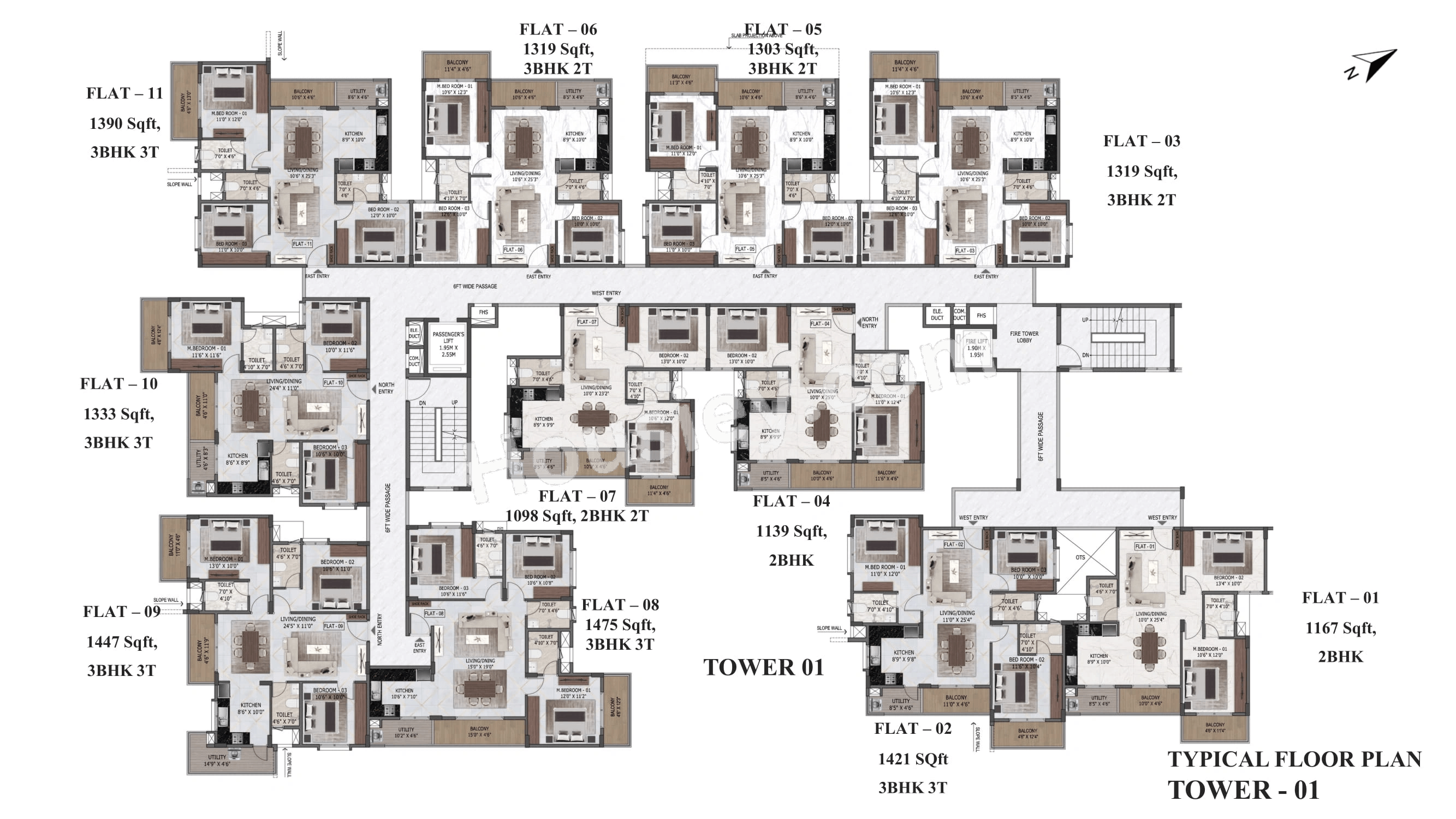 MSR Passion Square Floor plan 1