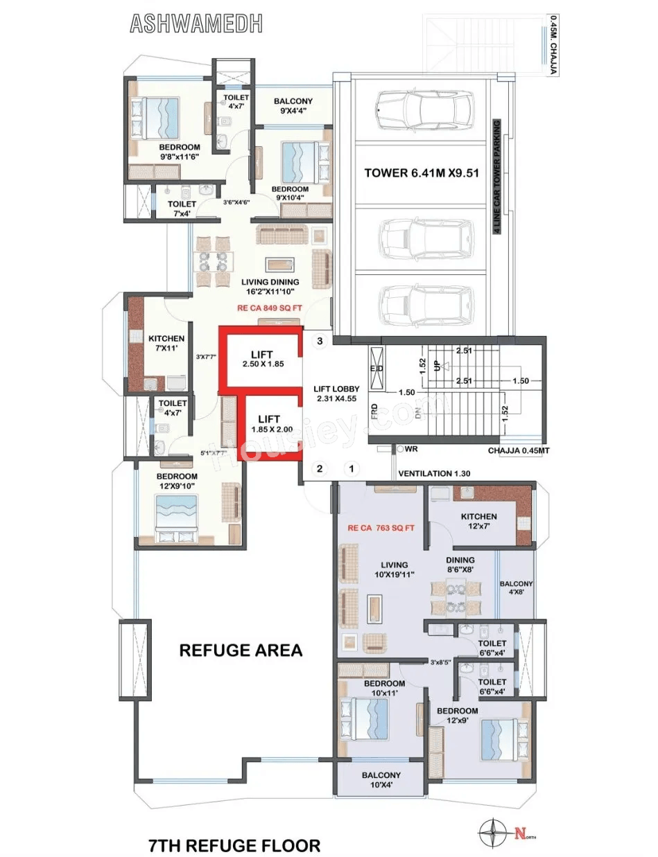 Multi Space Ashwamedh Heights Master Plan