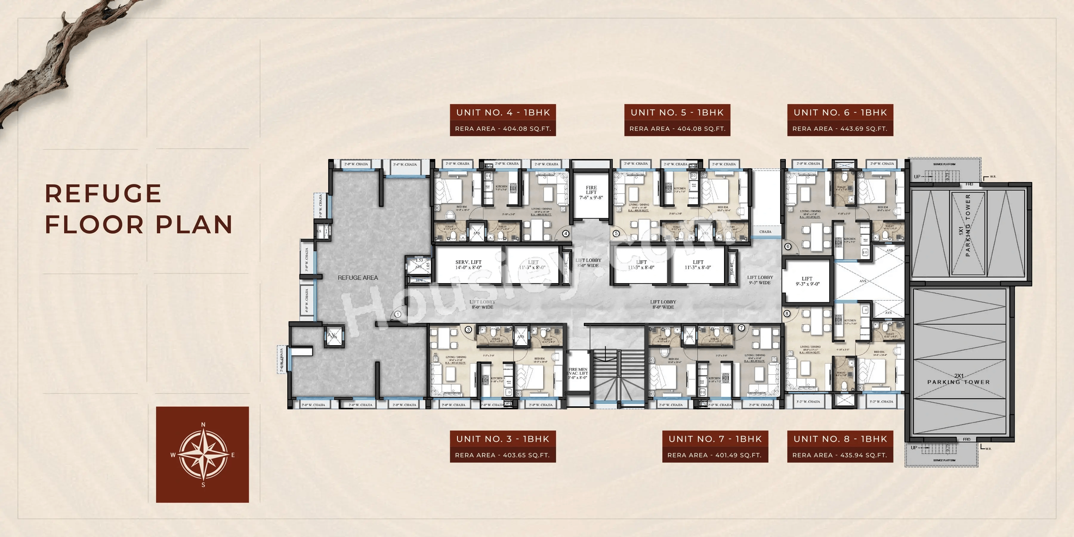 Nathani Royal Oak Residency Floor plan 2
