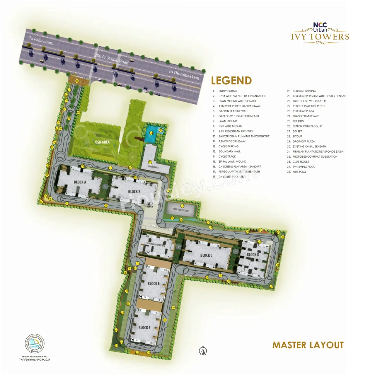 NCC Urban Ivy Tower Master Plan