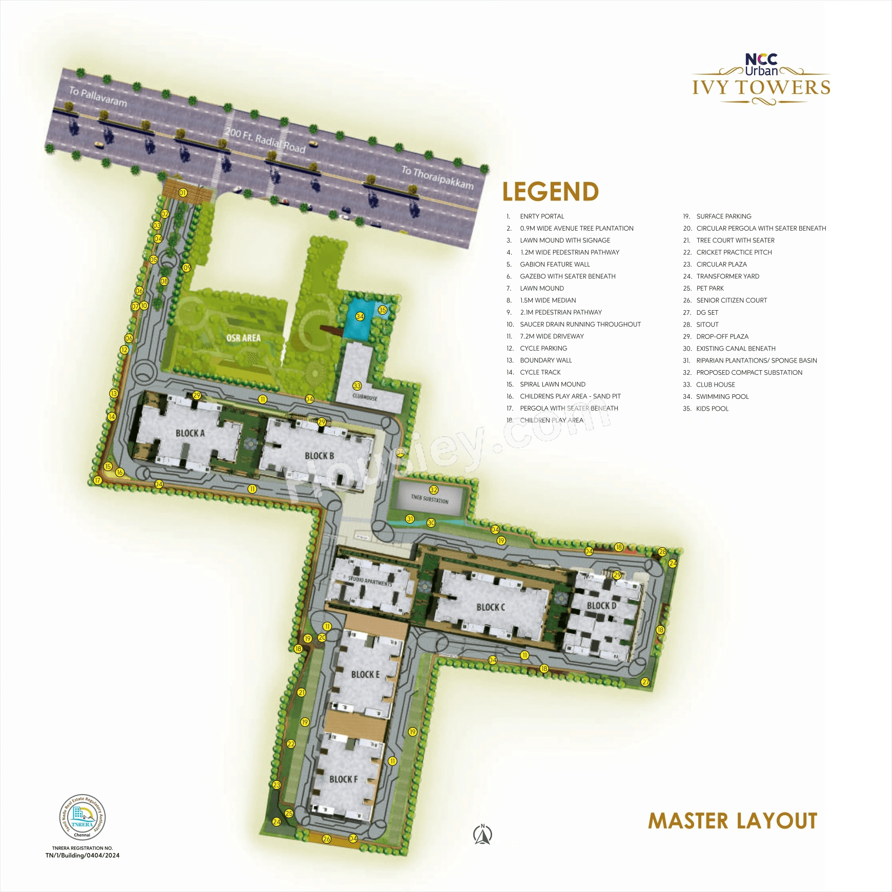 NCC Urban Ivy Tower Floor Plan