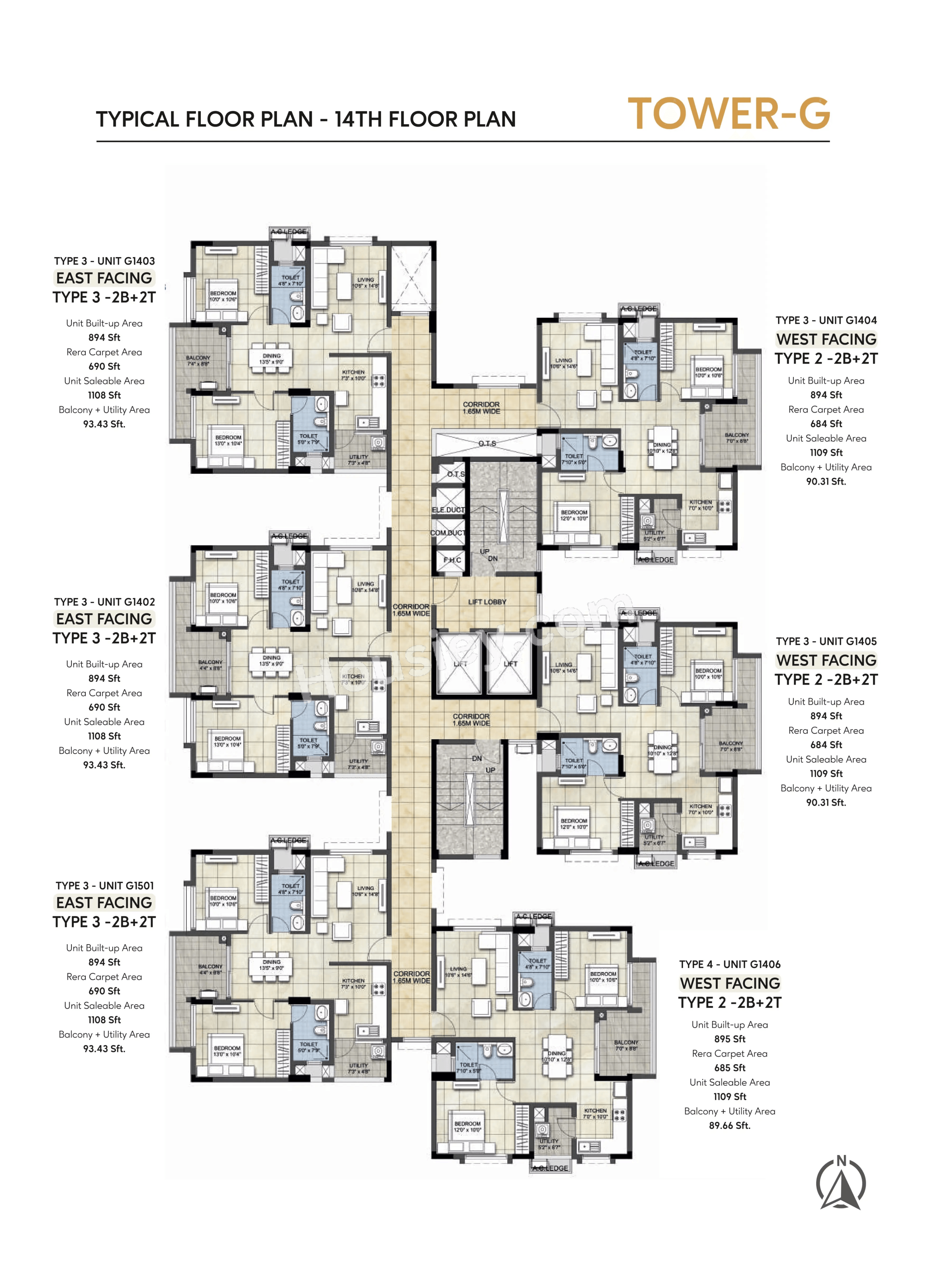 NCC Urban Signature Towers Floor plan 3