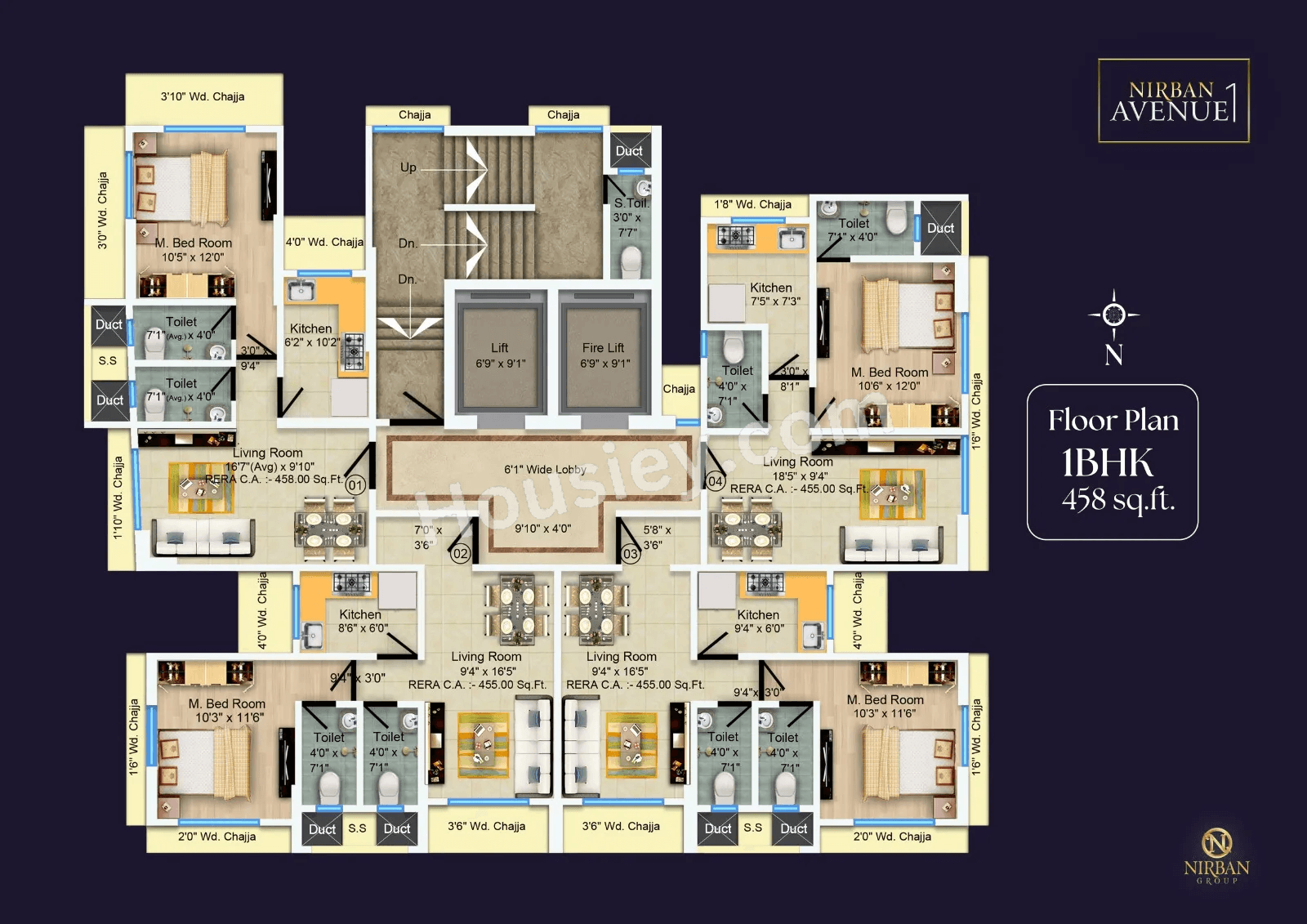 Nirban Avenue 1 Floor Plan