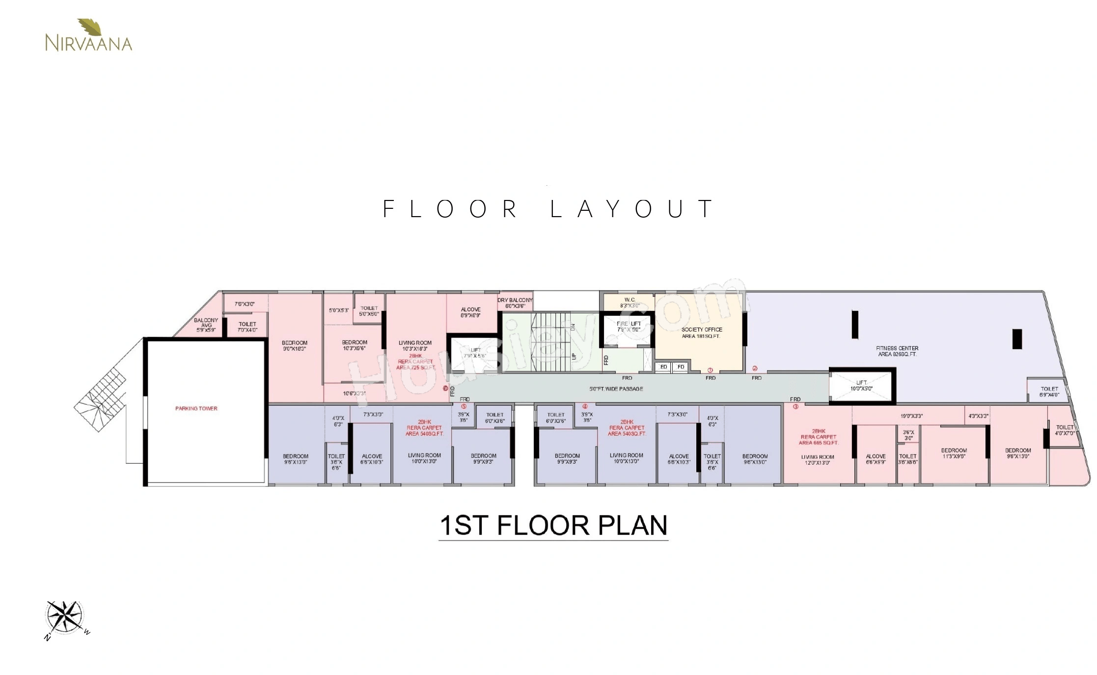 Nirvaana Pride Floor plan 1
