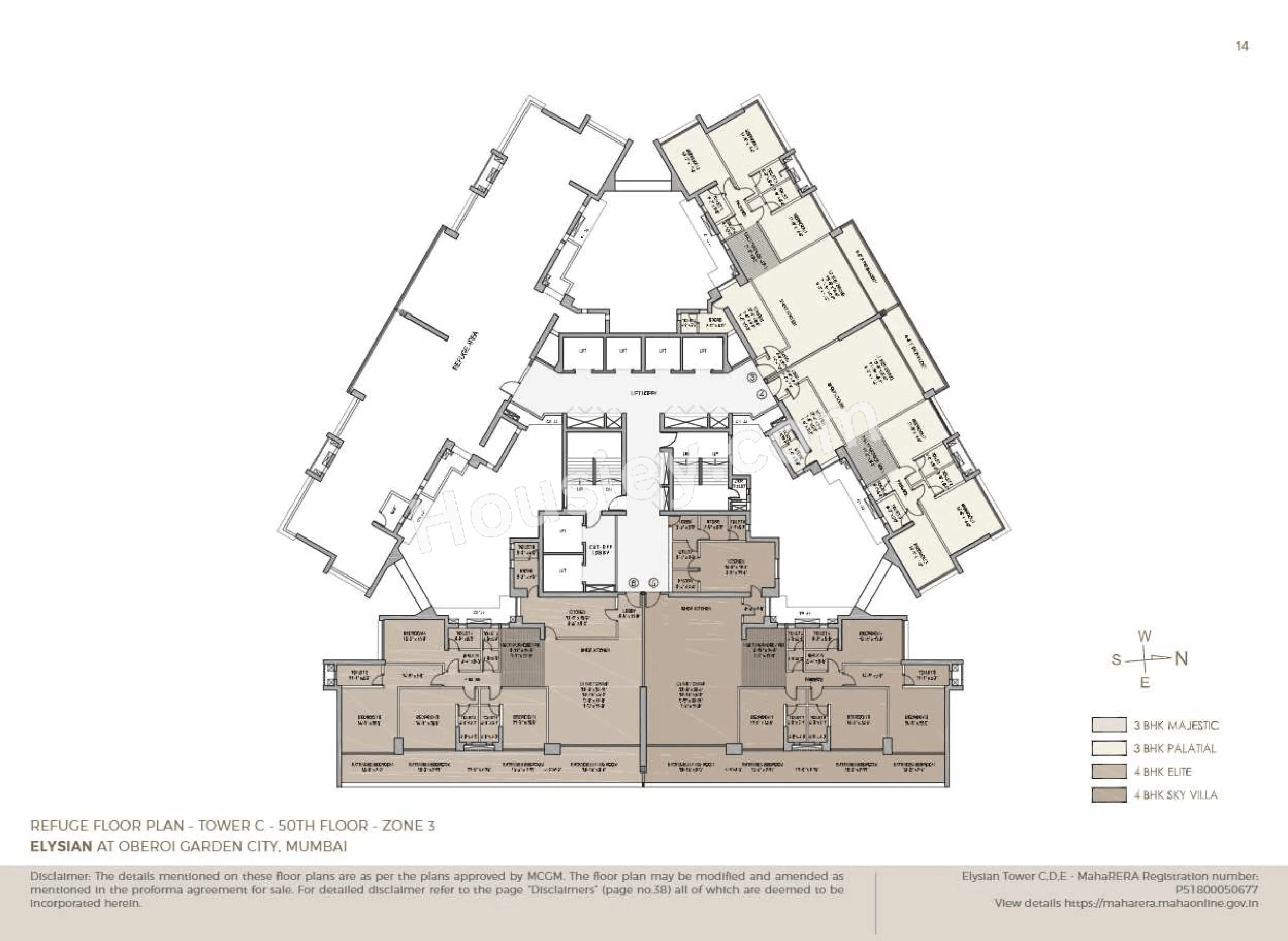 Oberoi Garden City - Elysian Floor plan 4