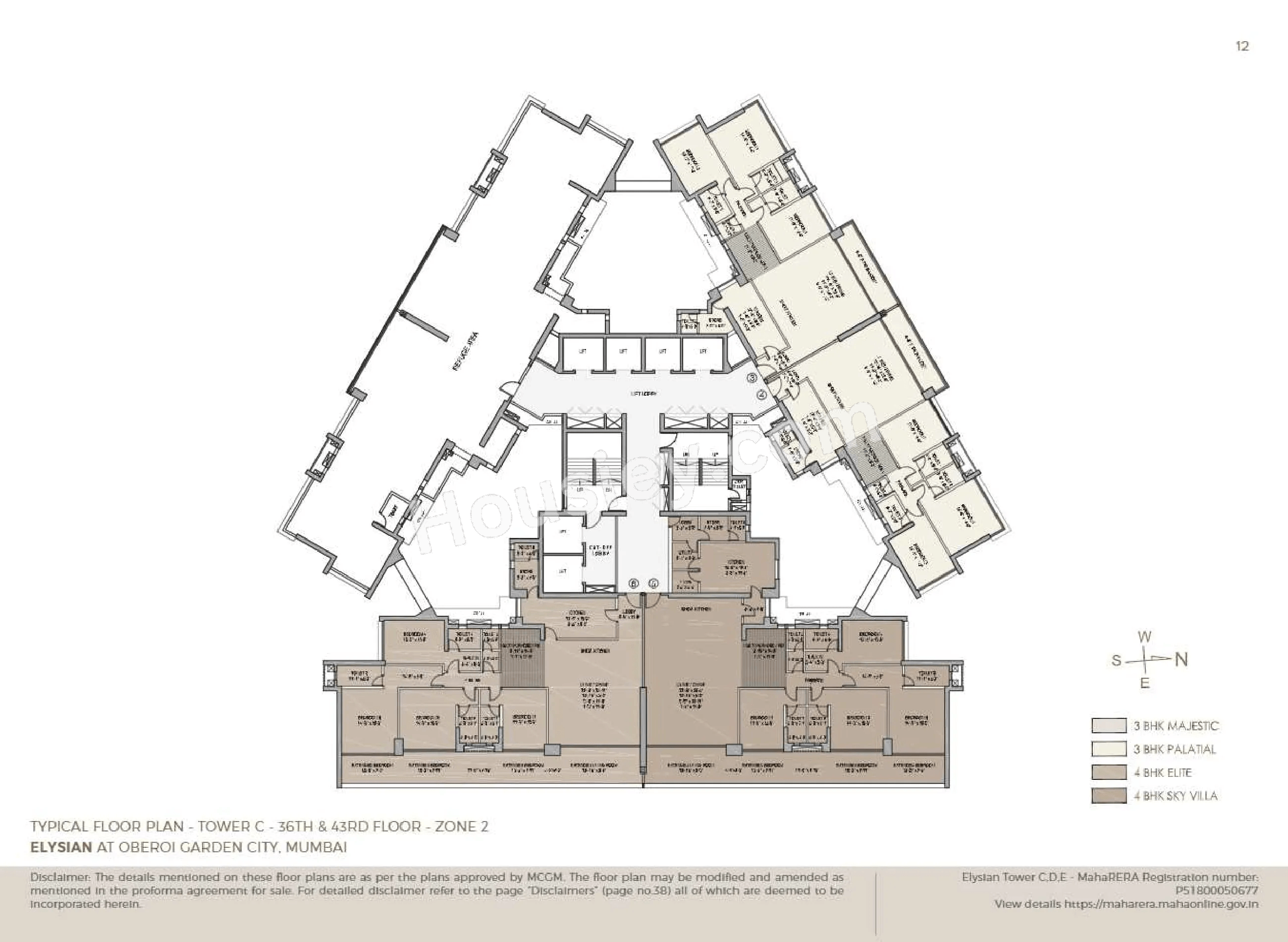 Oberoi Garden City - Elysian Floor plan 7
