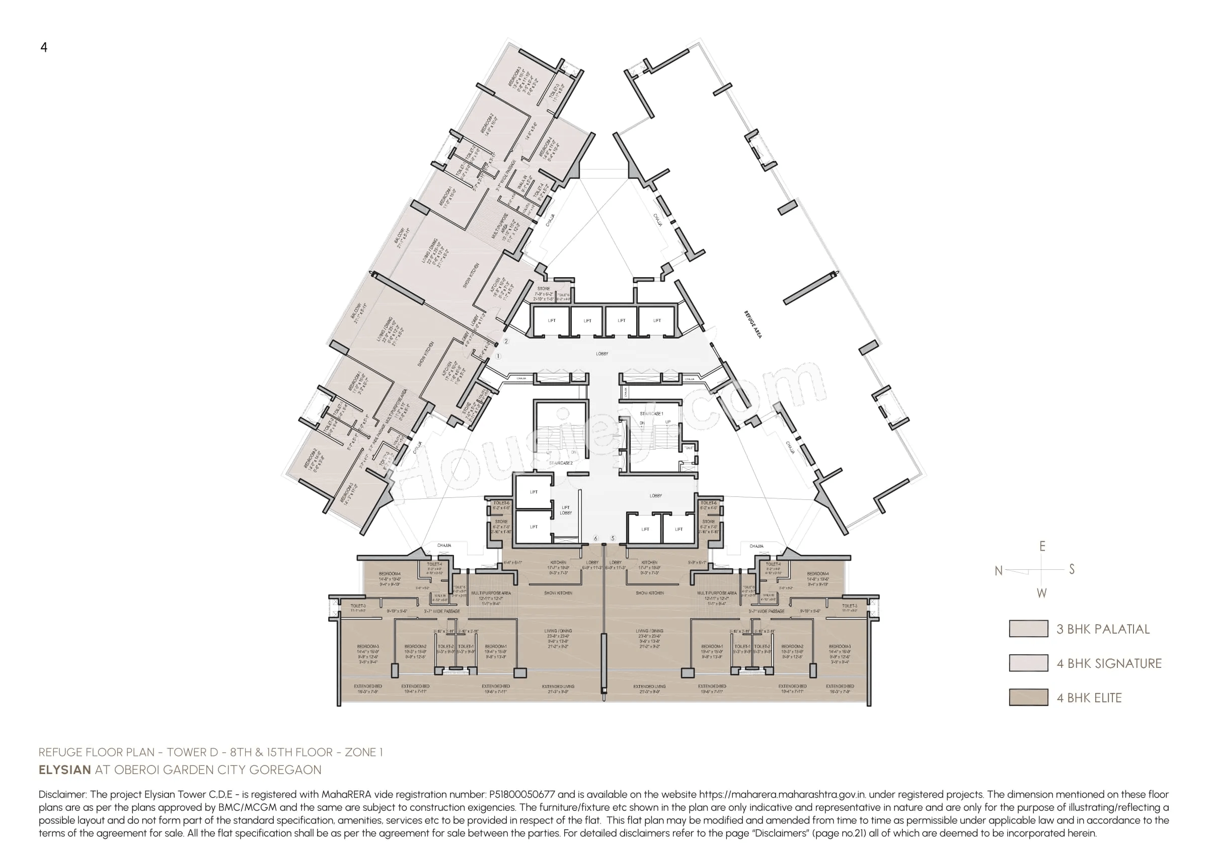 Oberoi Garden City - Elysian Floor plan 9
