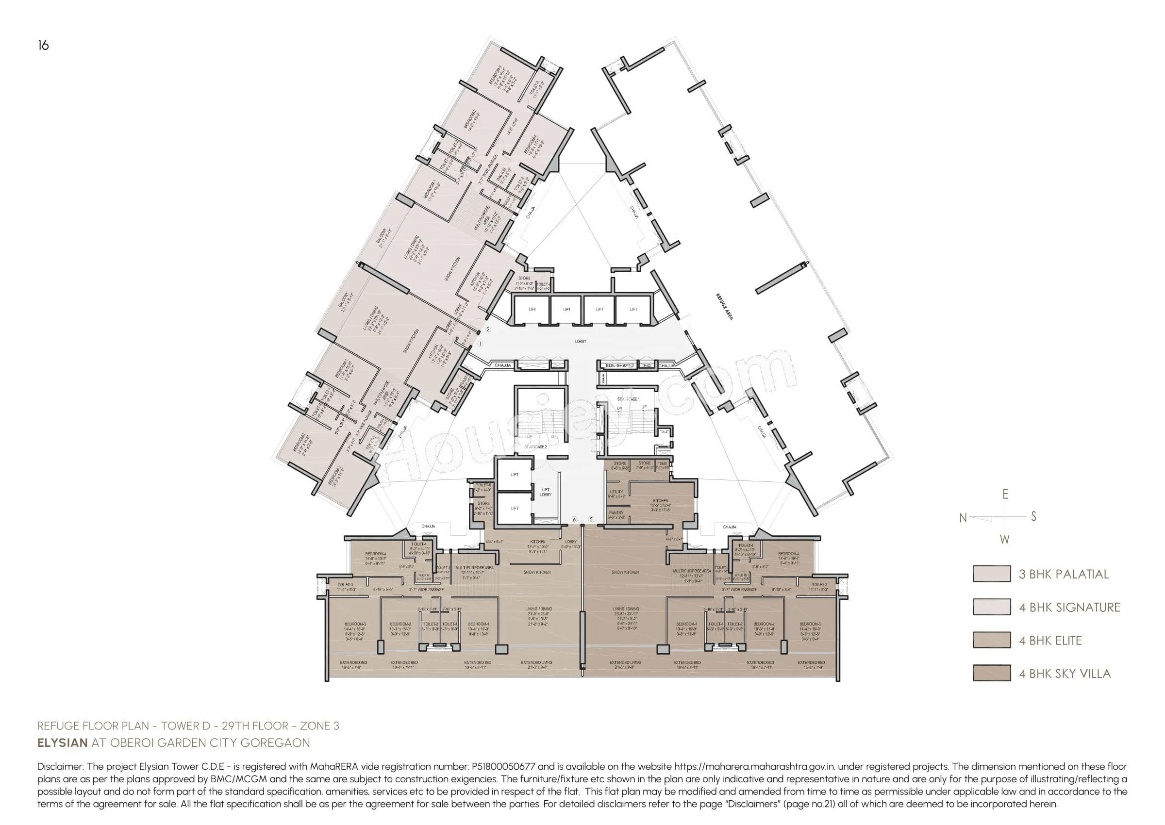 Oberoi Garden City - Elysian Floor plan 10