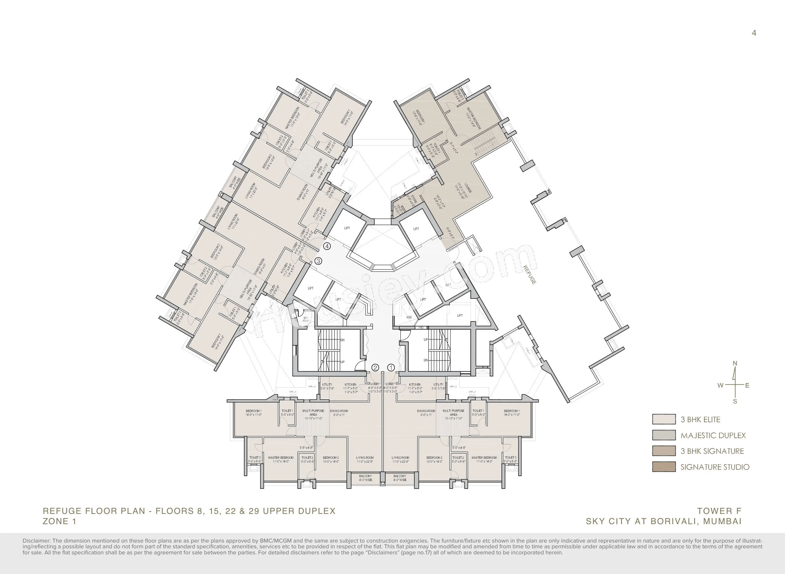 Oberoi Sky City Floor plan 14