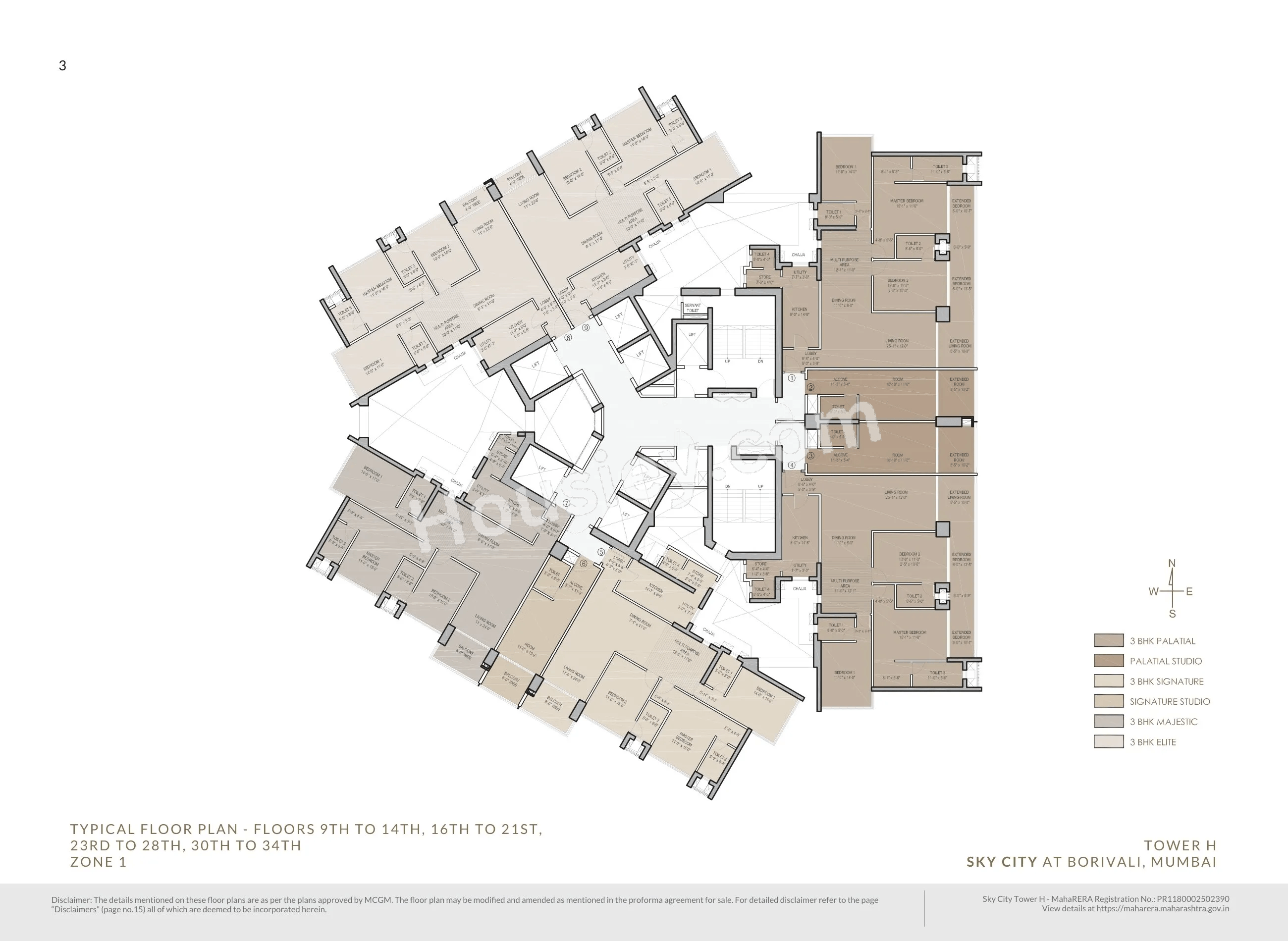 Oberoi Sky City Floor plan 15