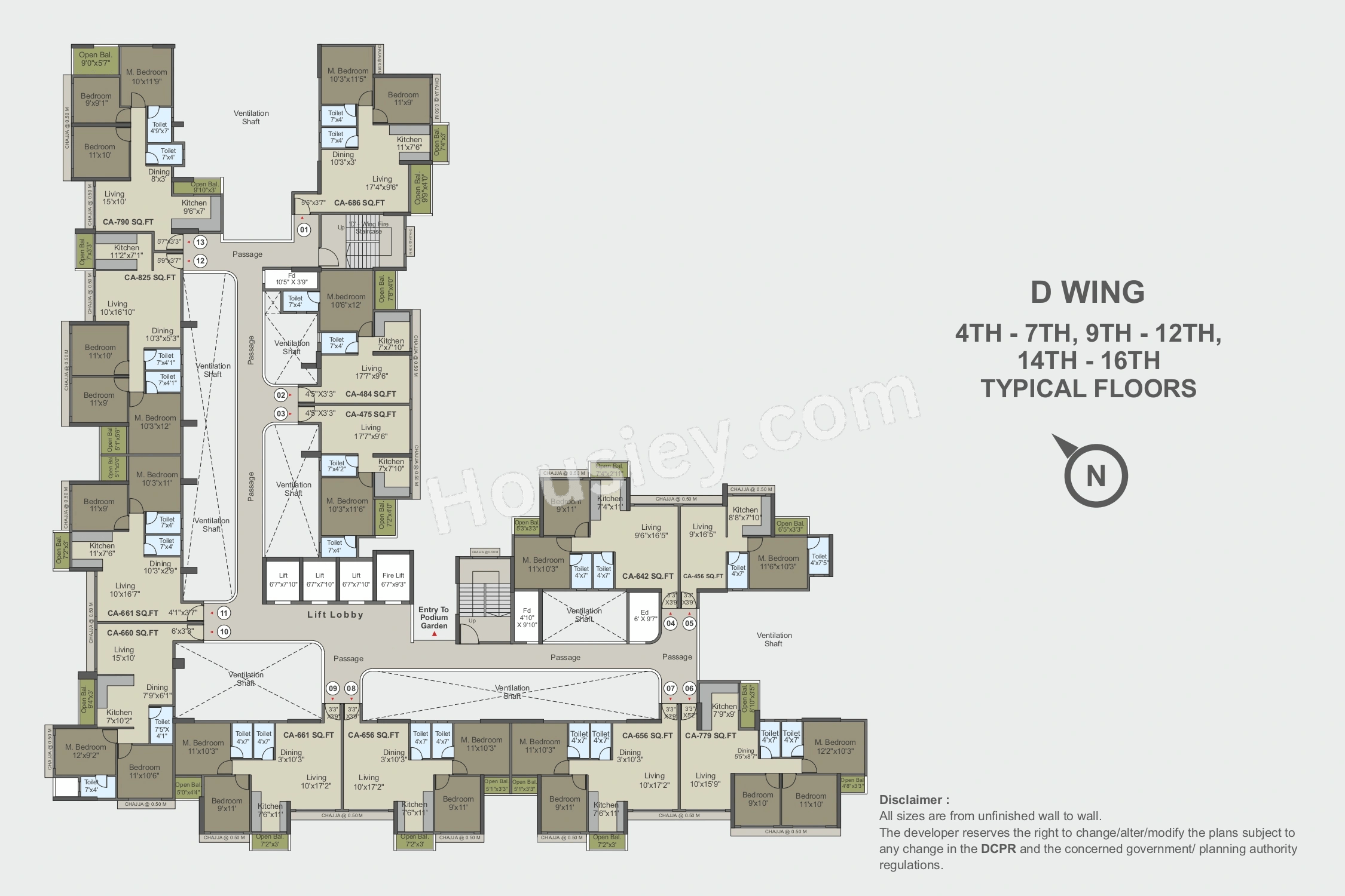 Olive Sector Green Floor plan 5
