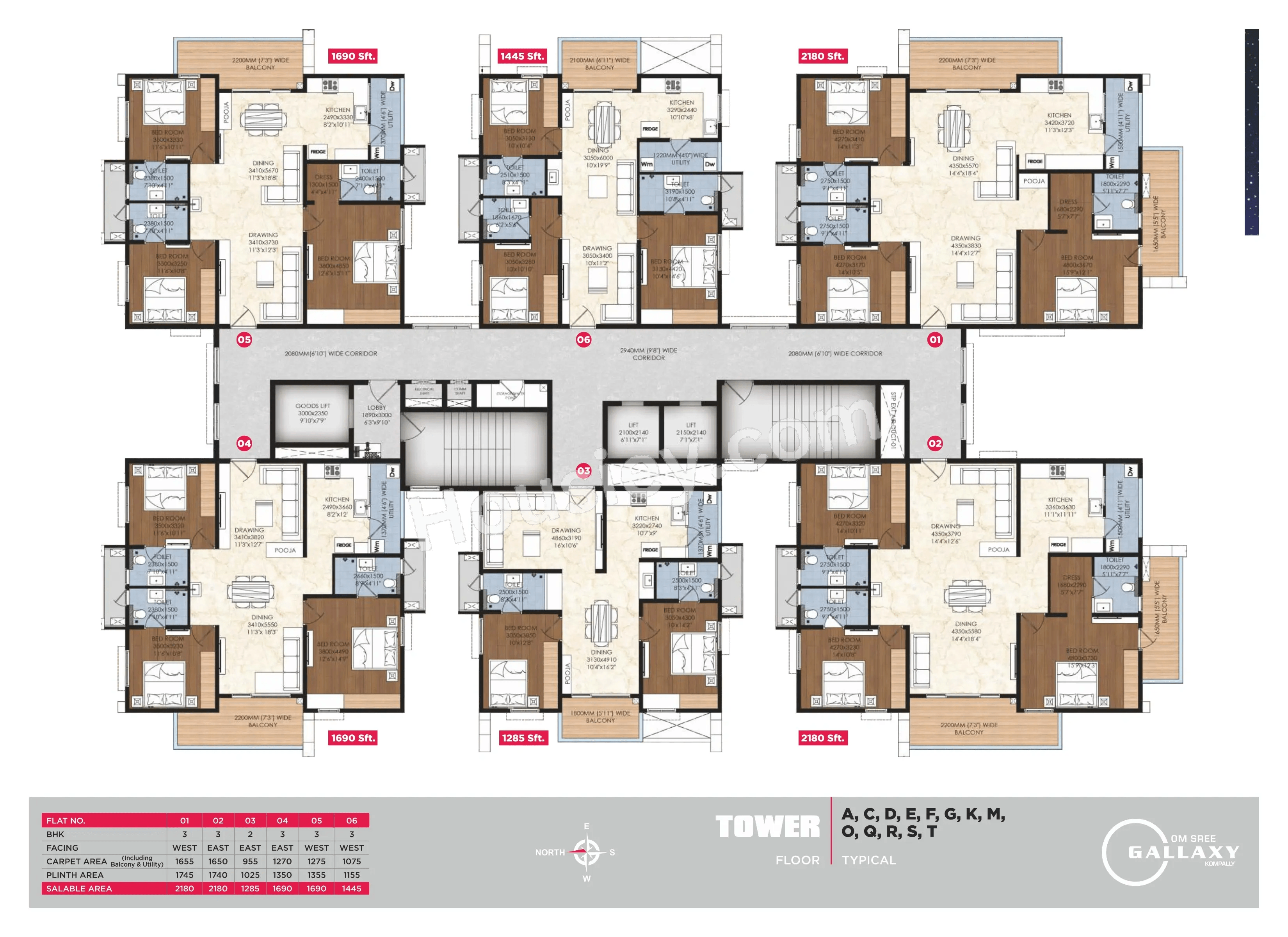 Om Sree Gallaxy Floor plan 1