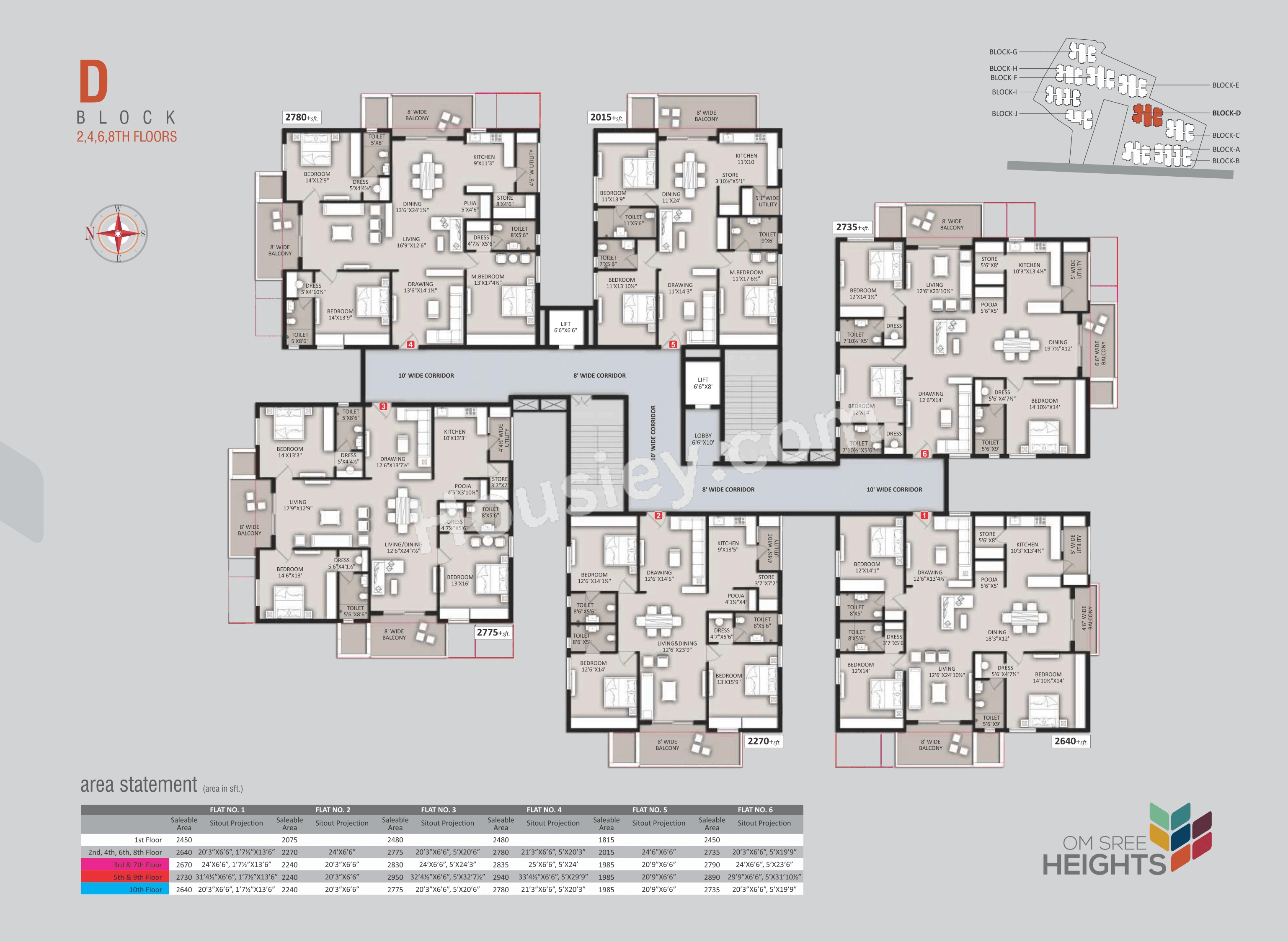 Om Sree Heights Floor plan 4