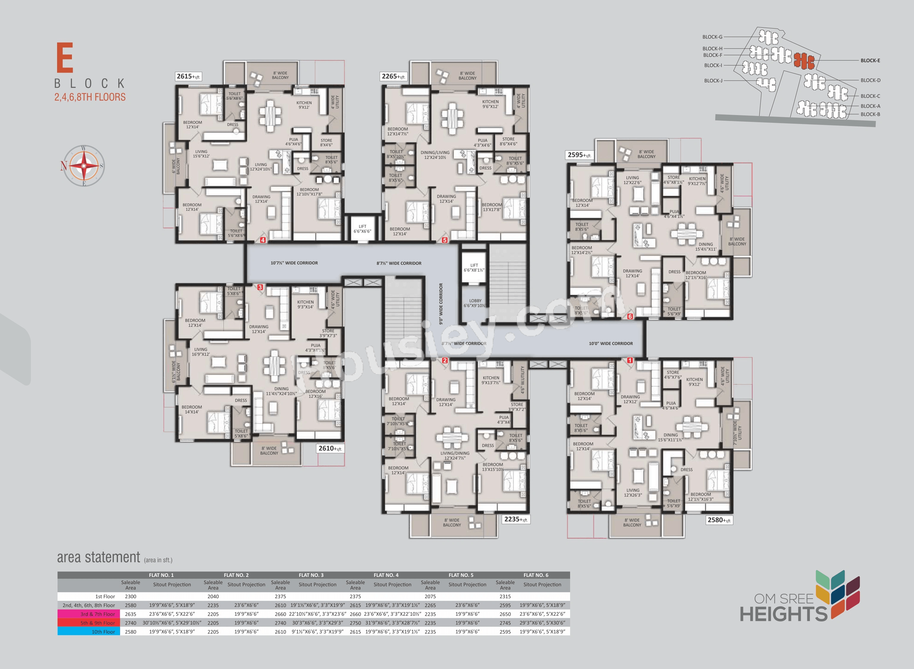 Om Sree Heights Floor plan 5