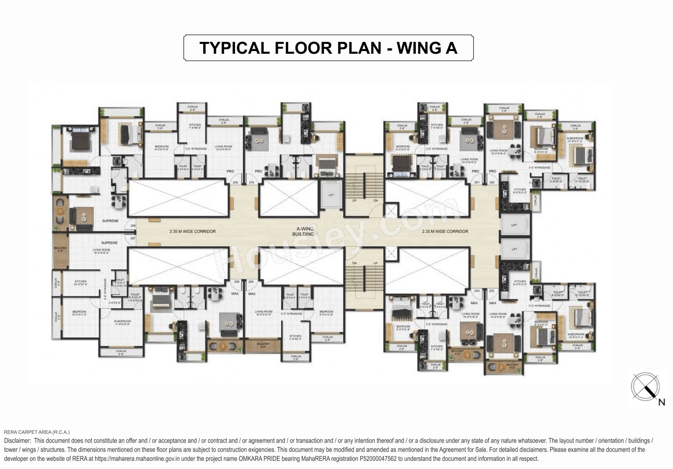 Omkara Pride Floor plan 1