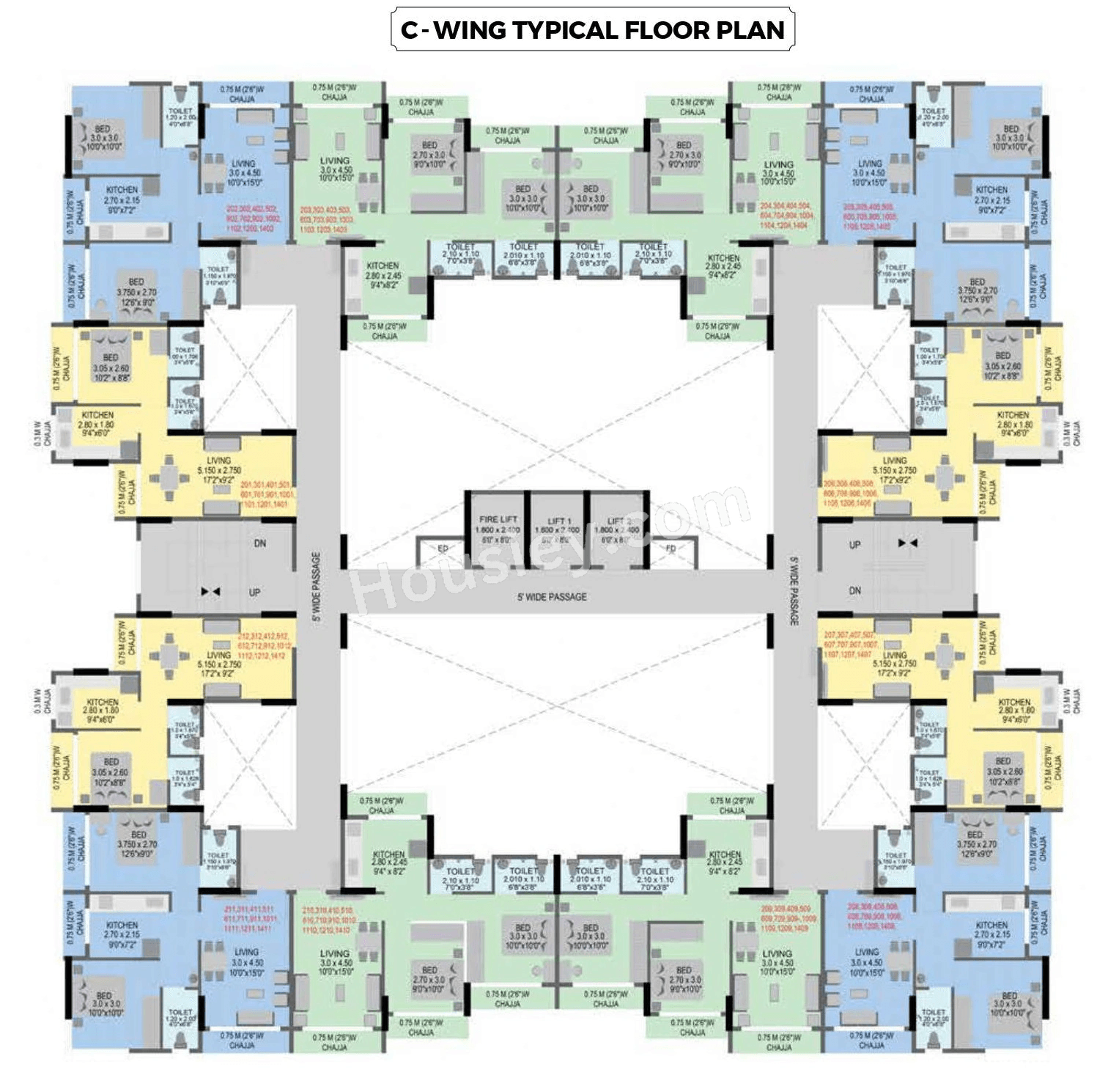 Omkara Pride Floor plan 3