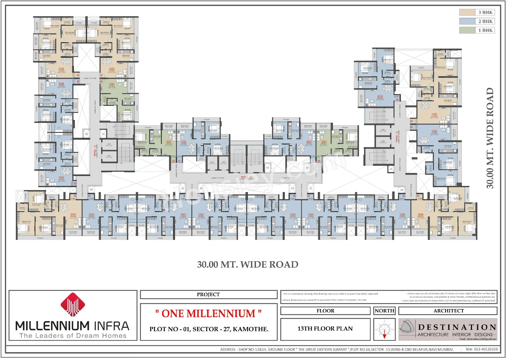 One Millennium Floor plan 3