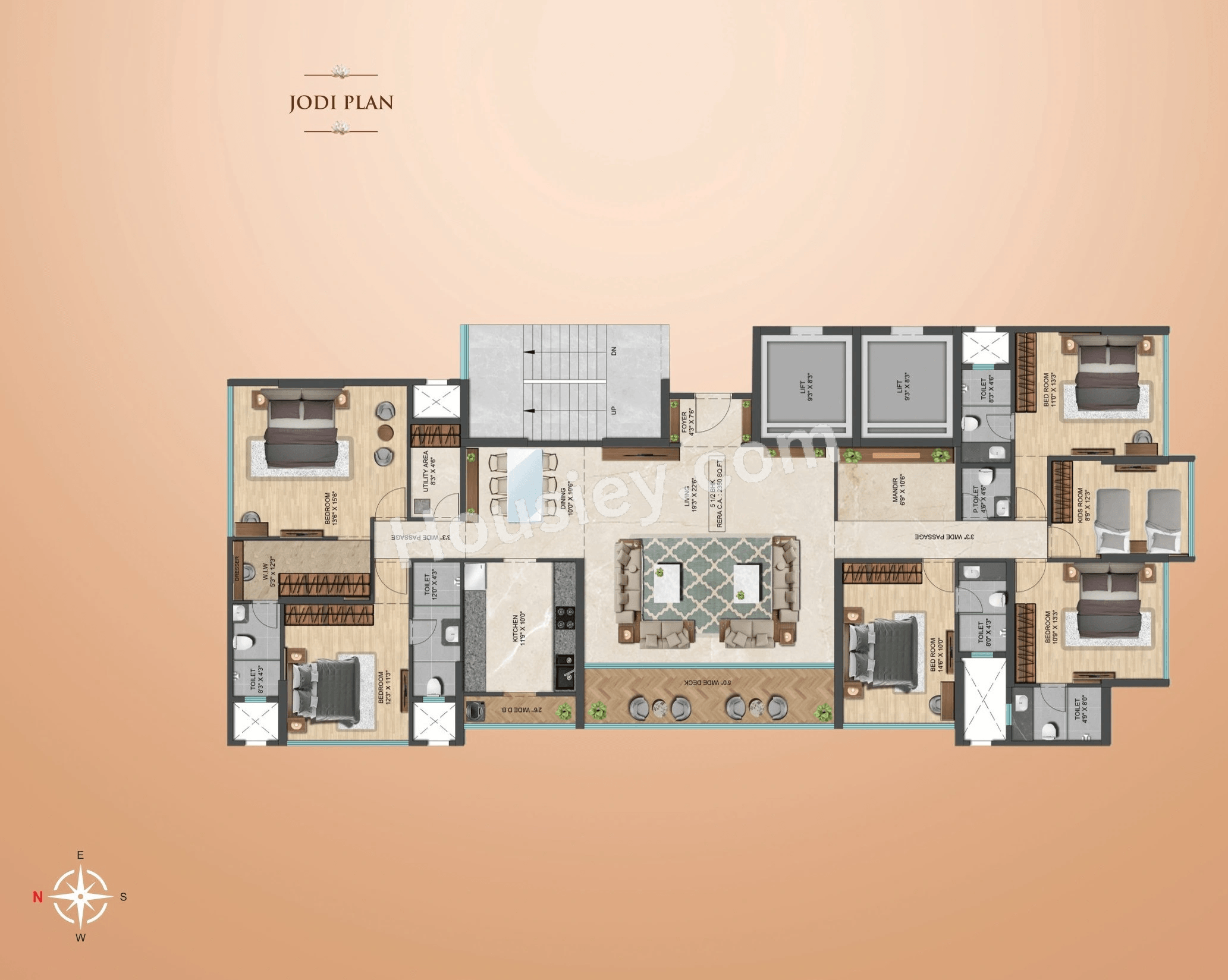 Oscar Om Girnar Floor plan 1