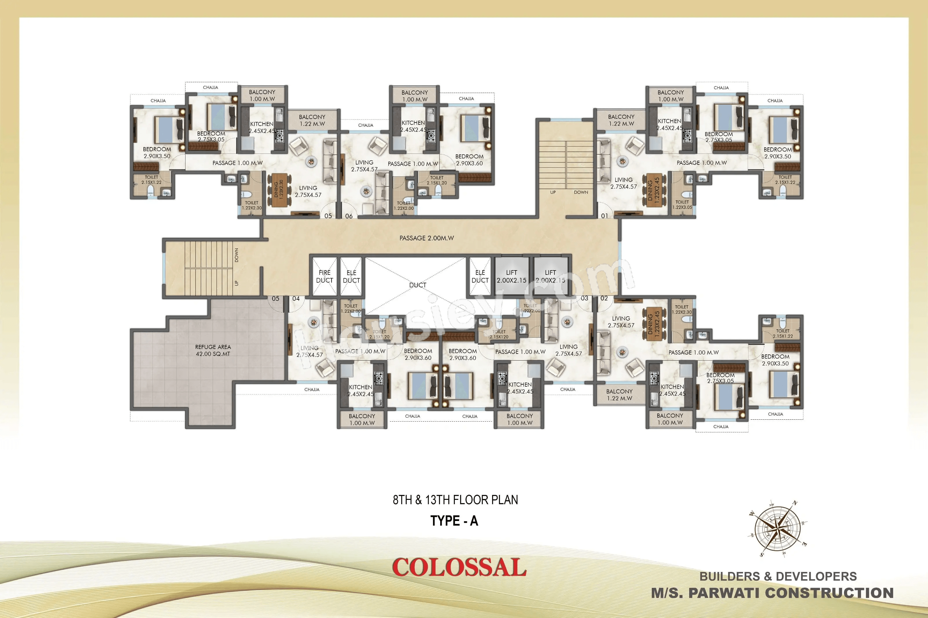 Parwati Colossal Floor plan 1